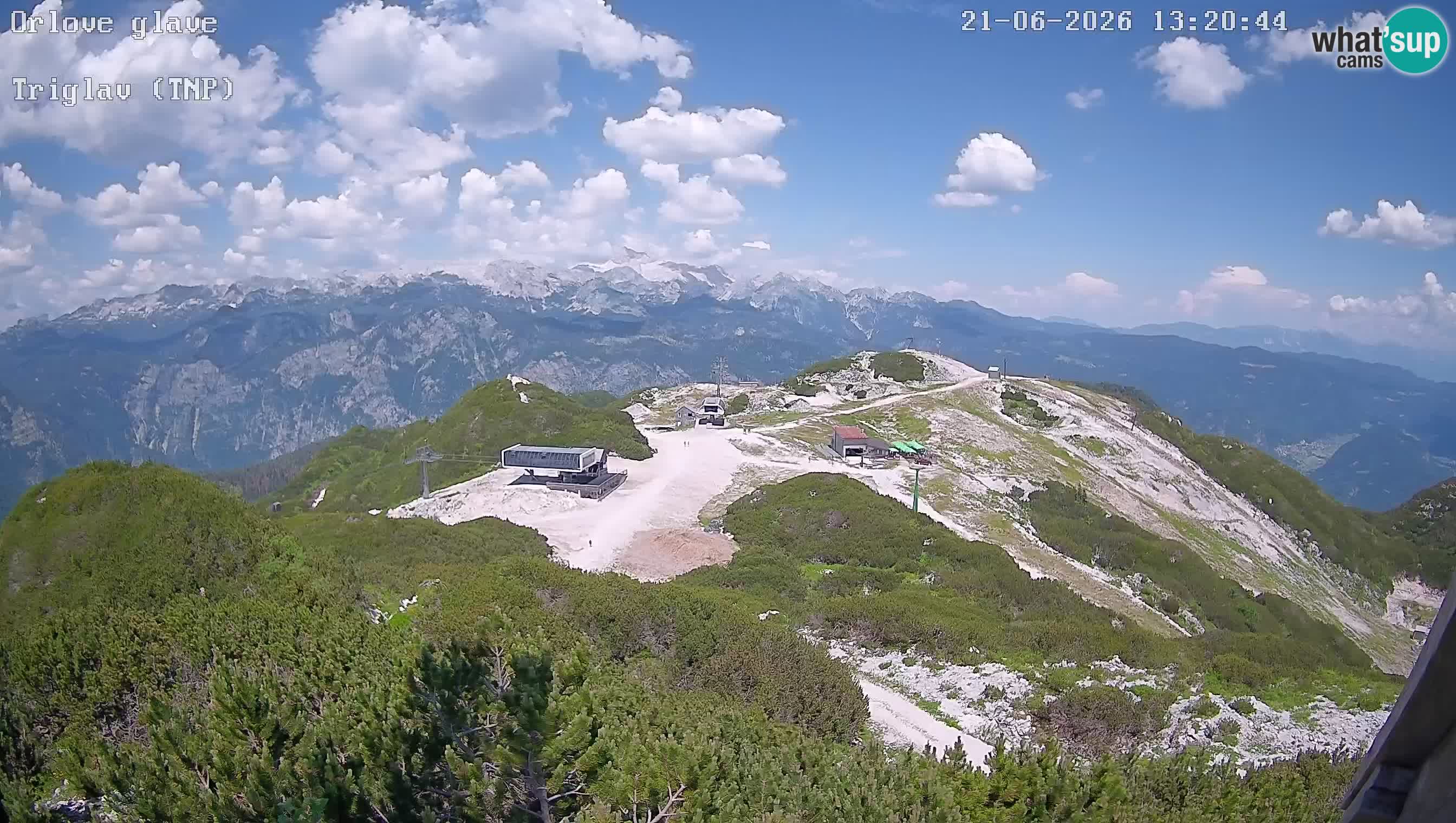 Skigebiet Vogel webcam Orlova Glava und Triglav