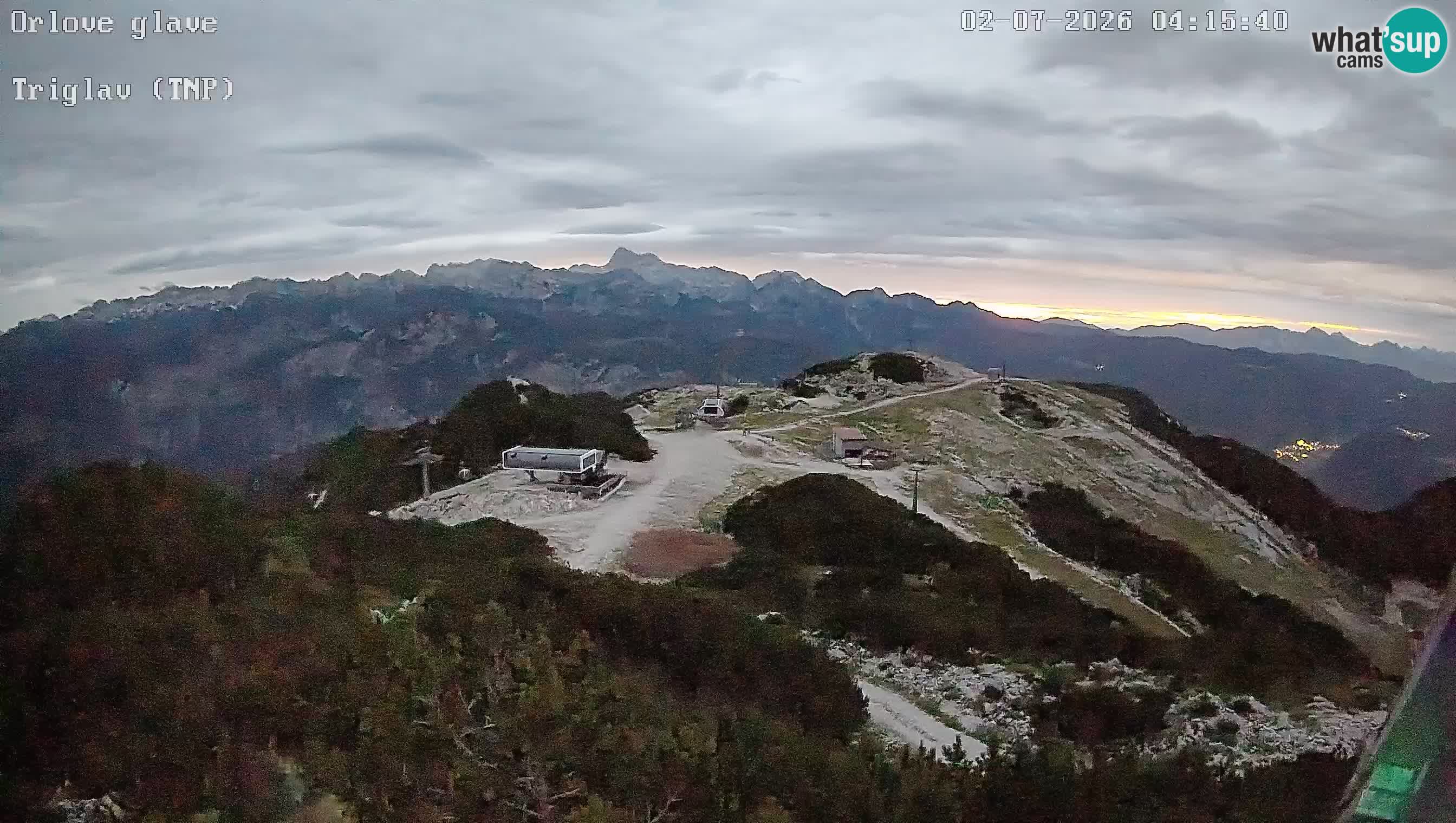 Skigebiet Vogel webcam Orlova Glava und Triglav