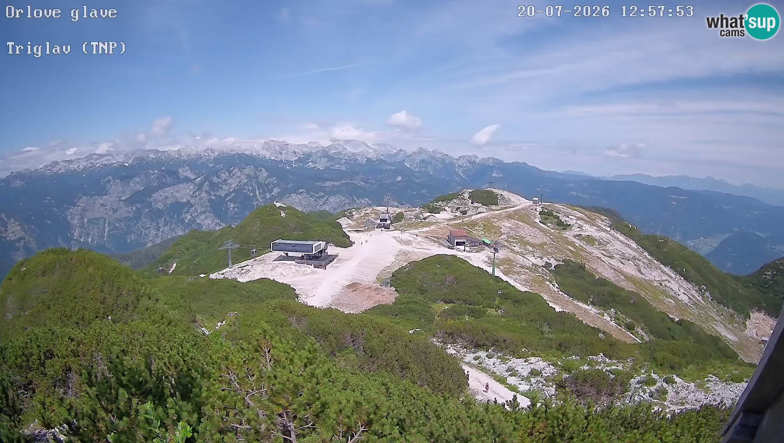 Skigebiet Vogel webcam Orlova Glava und Triglav