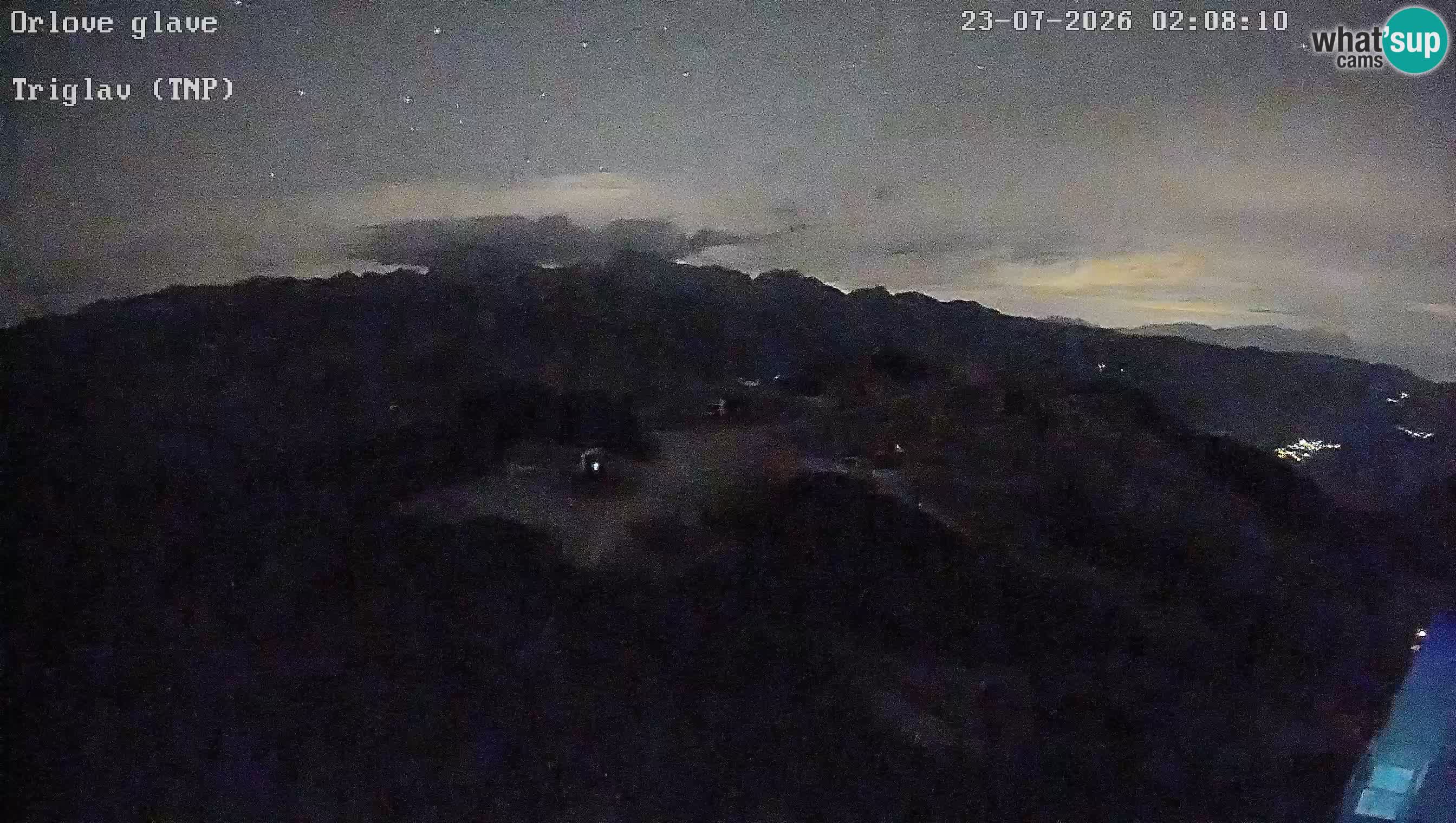 Skijalište Vogel web kamera panorama sa Orlove glave proti Triglavu