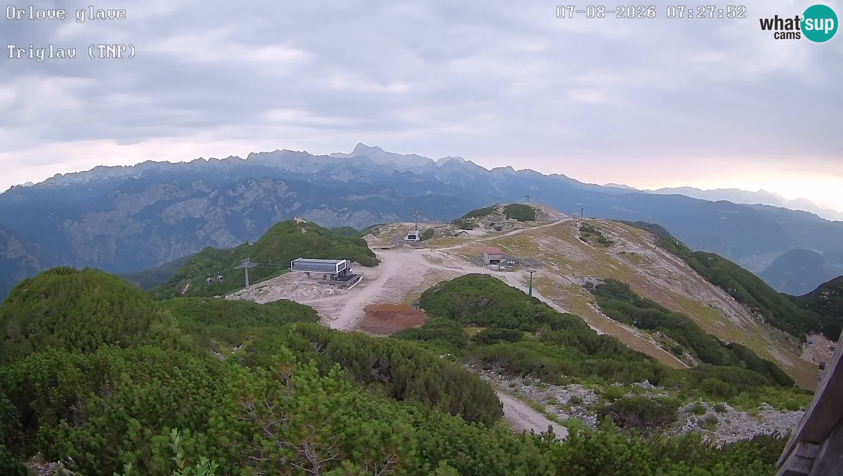 Skigebiet Vogel webcam Orlova Glava und Triglav