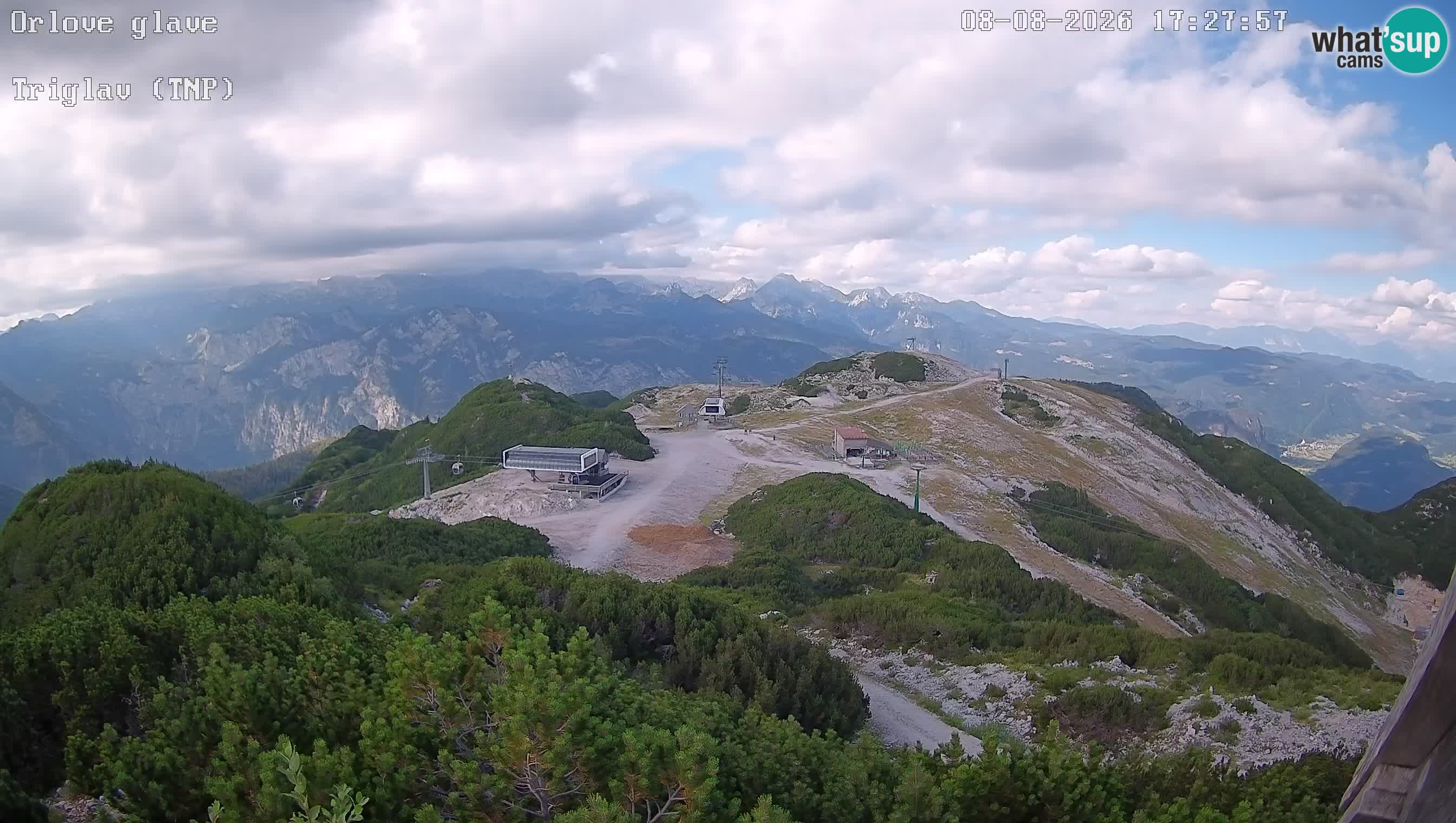 Skigebiet Vogel webcam Orlova Glava und Triglav