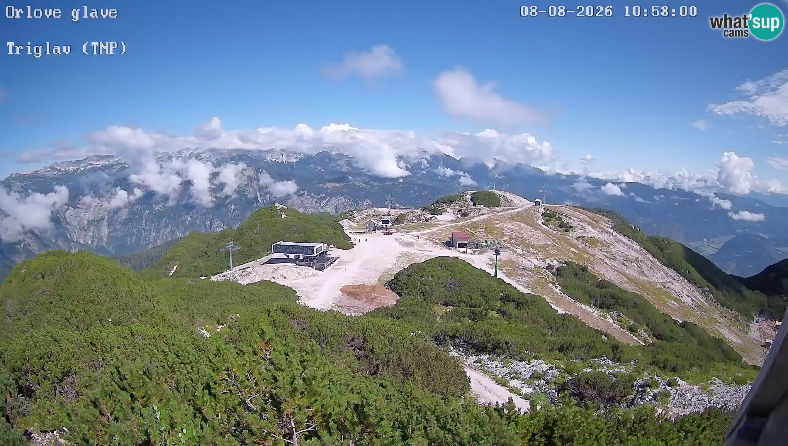 Skigebiet Vogel webcam Orlova Glava und Triglav