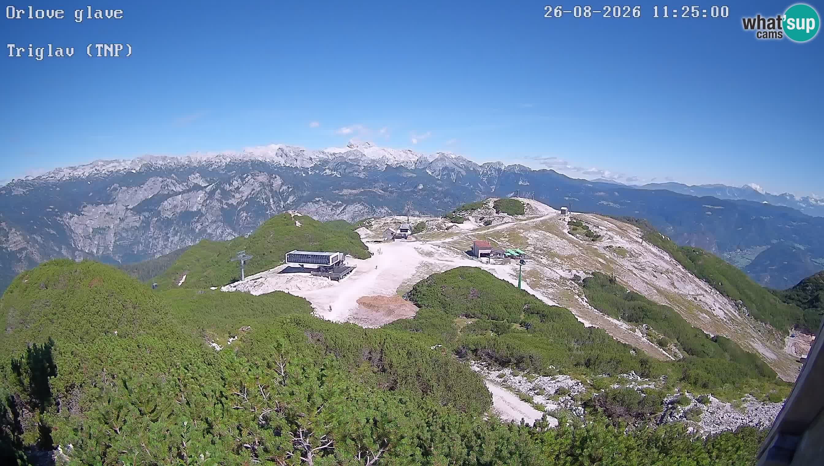 Skigebiet Vogel webcam Orlova Glava und Triglav