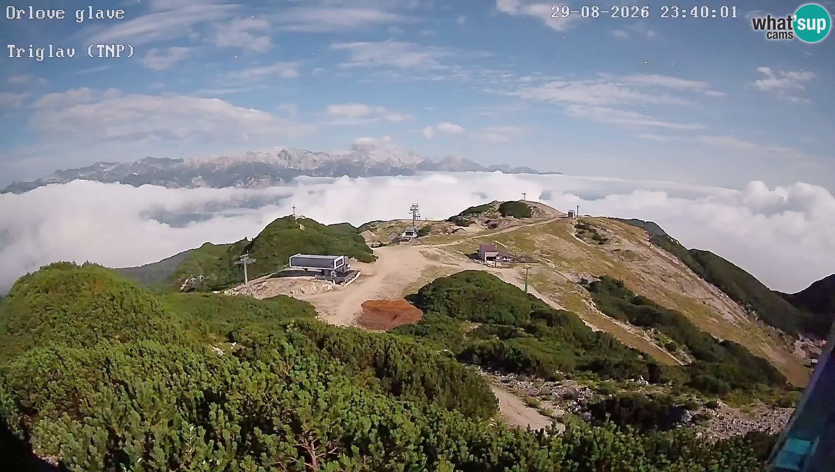 Skigebiet Vogel webcam Orlova Glava und Triglav