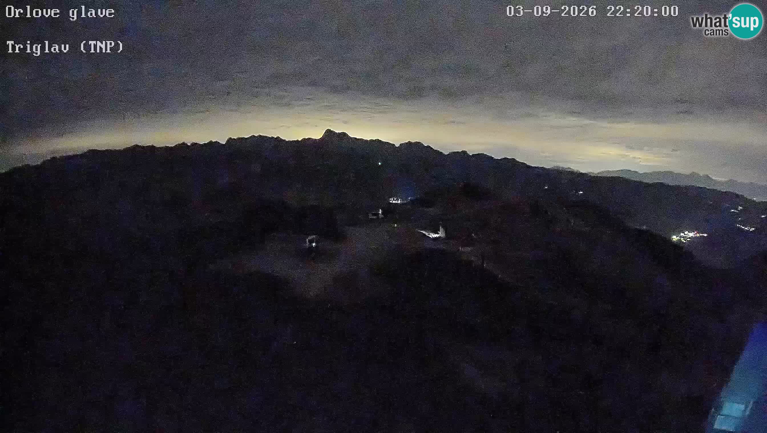 Skijalište Vogel web kamera panorama sa Orlove glave proti Triglavu