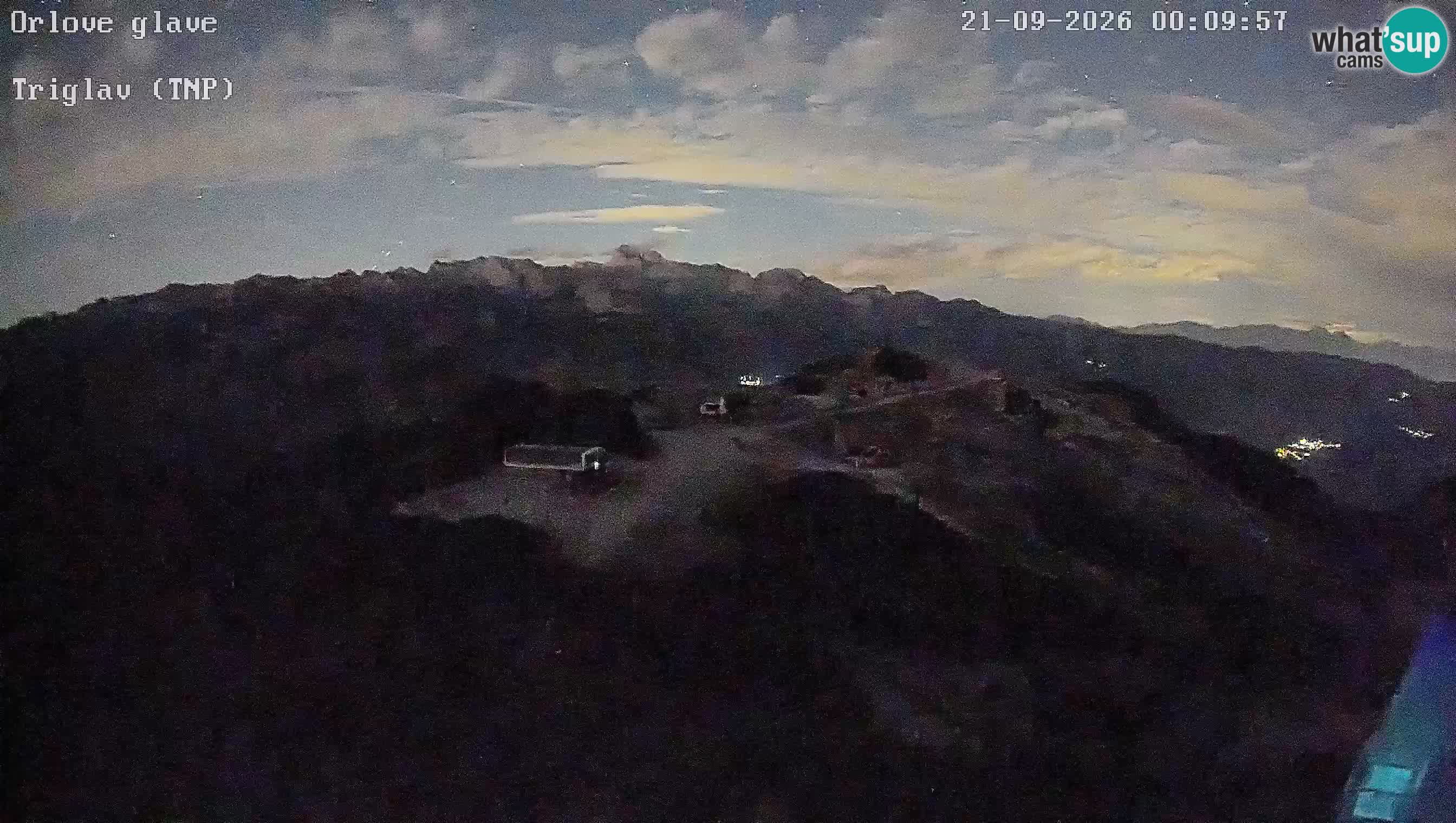 Vogel Ski Resort webcam View from Orlova Glava to Triglav