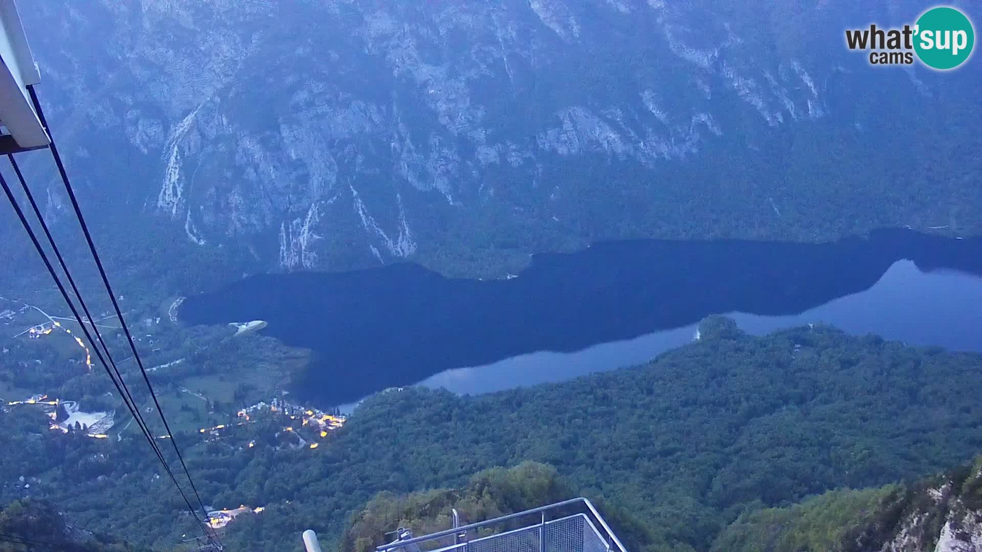 Cámara web del lago Bohinj y Triglav – vista desde la estación de esquí de Vogel