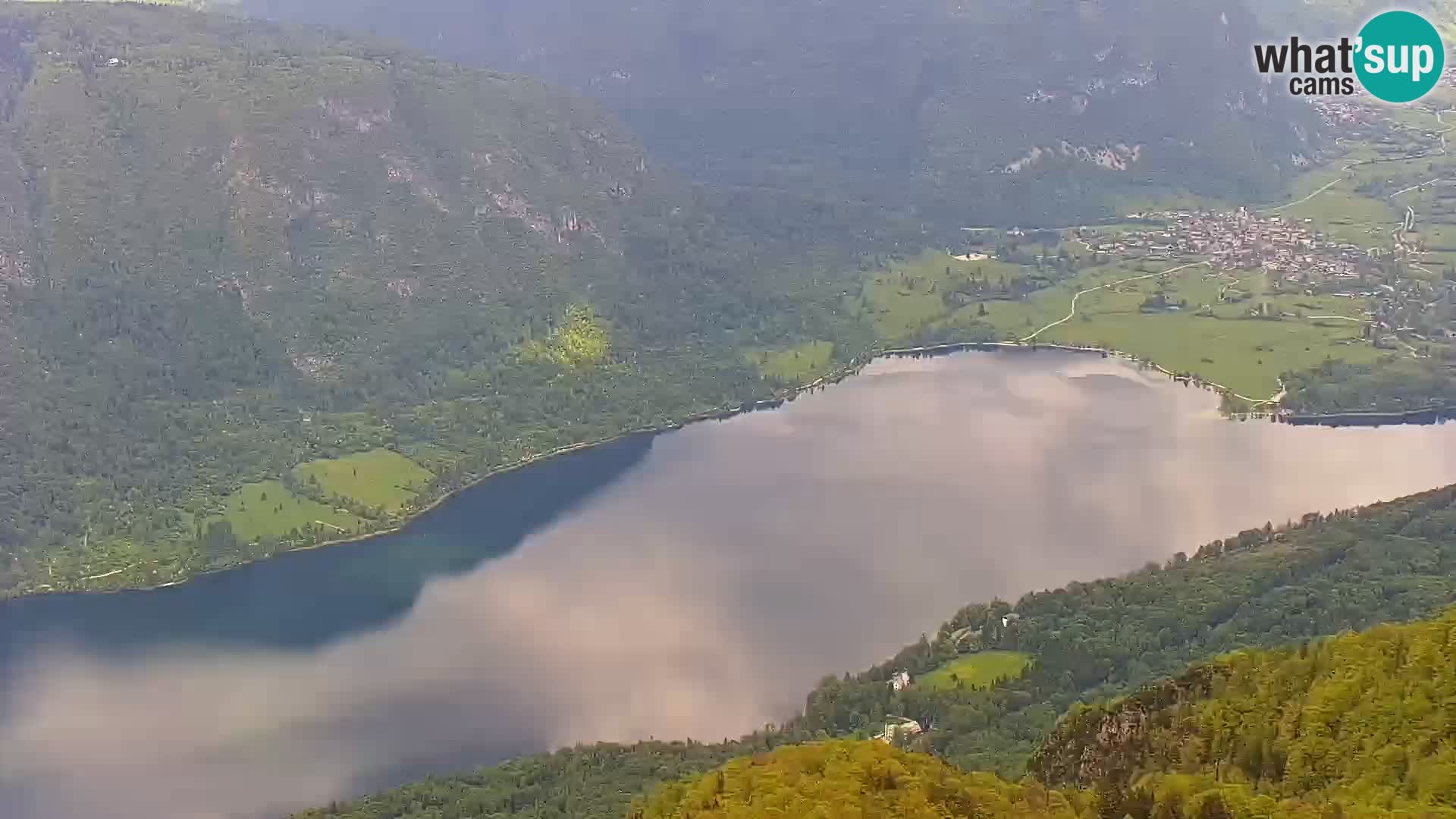 Cámara web del lago Bohinj y Triglav – vista desde la estación de esquí de Vogel
