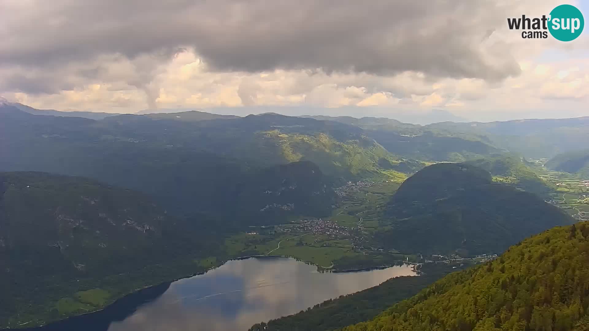 Cámara web del lago Bohinj y Triglav – vista desde la estación de esquí de Vogel
