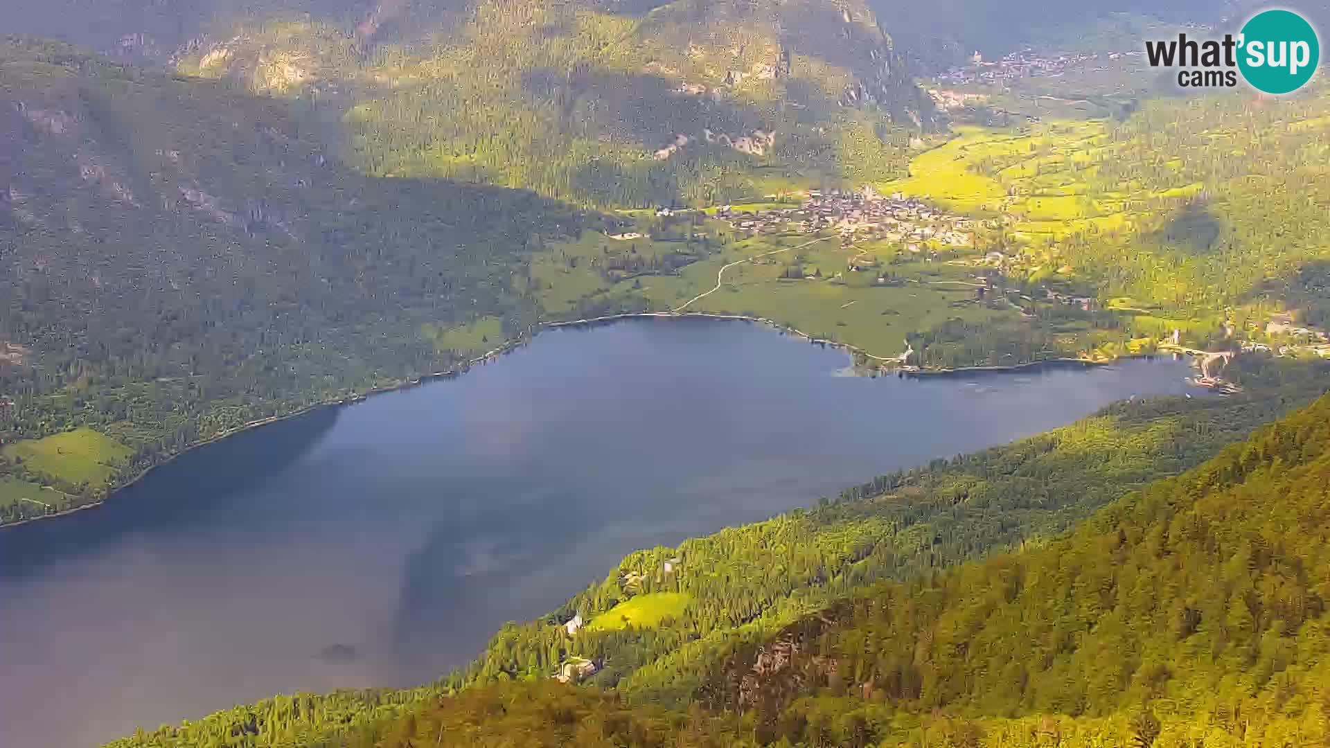 Webcam lago di Bohinj e del Triglav – vista dalla stazione sciistica di Vogel