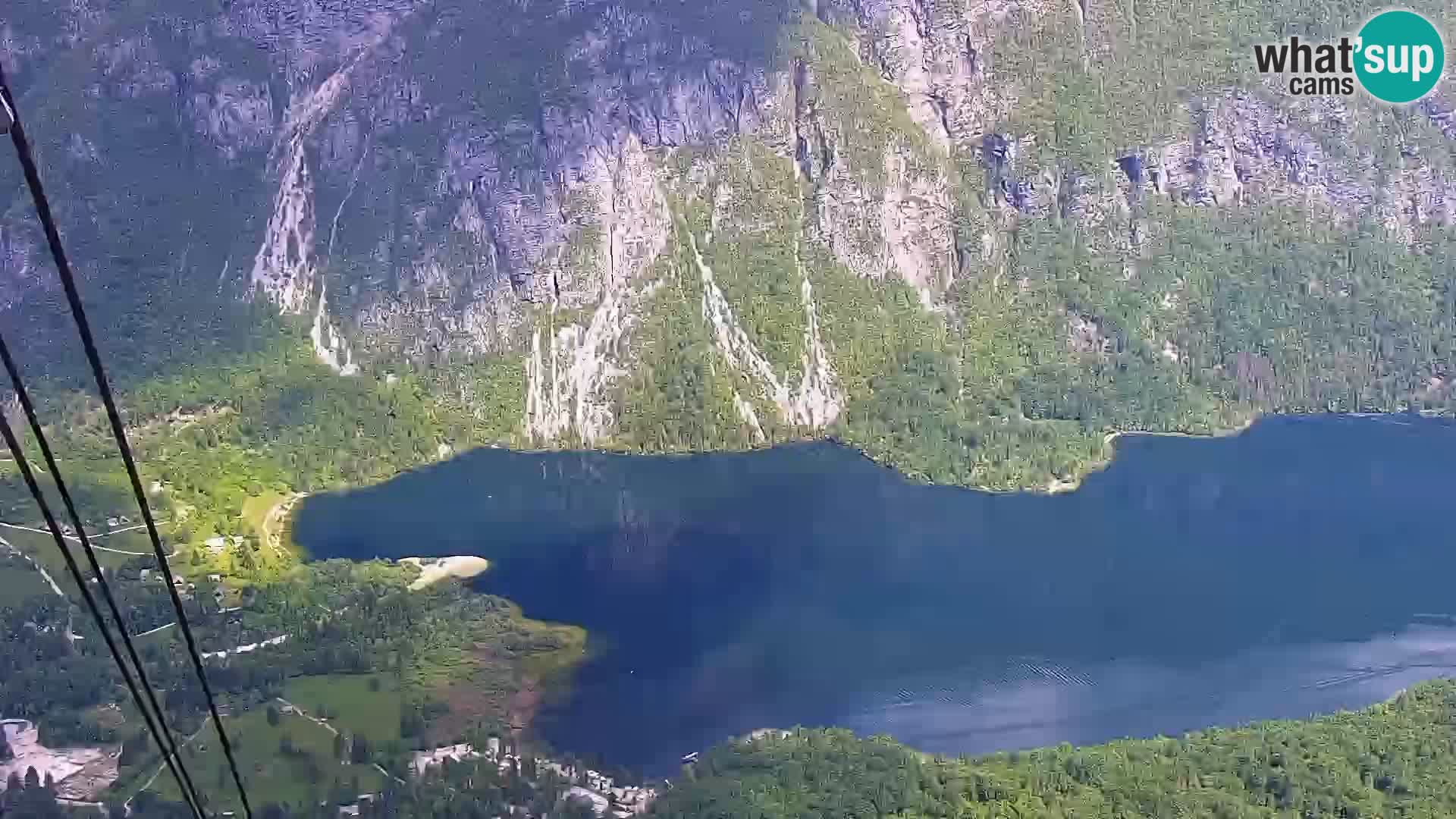 Bohinj lake webcam and Triglav – view from Vogel ski resort