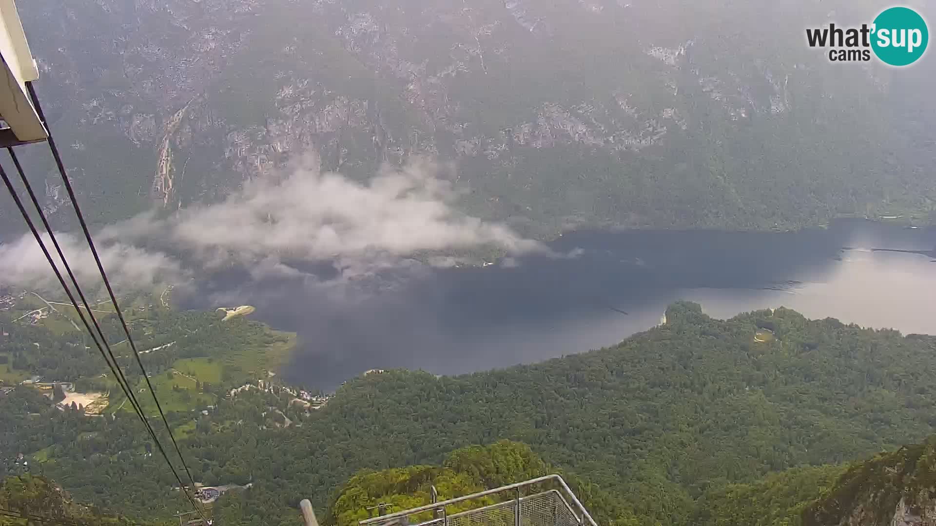 Webcam lago di Bohinj e del Triglav – vista dalla stazione sciistica di Vogel