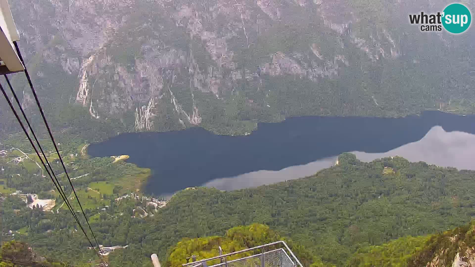 Bohinj lake webcam and Triglav – view from Vogel ski resort