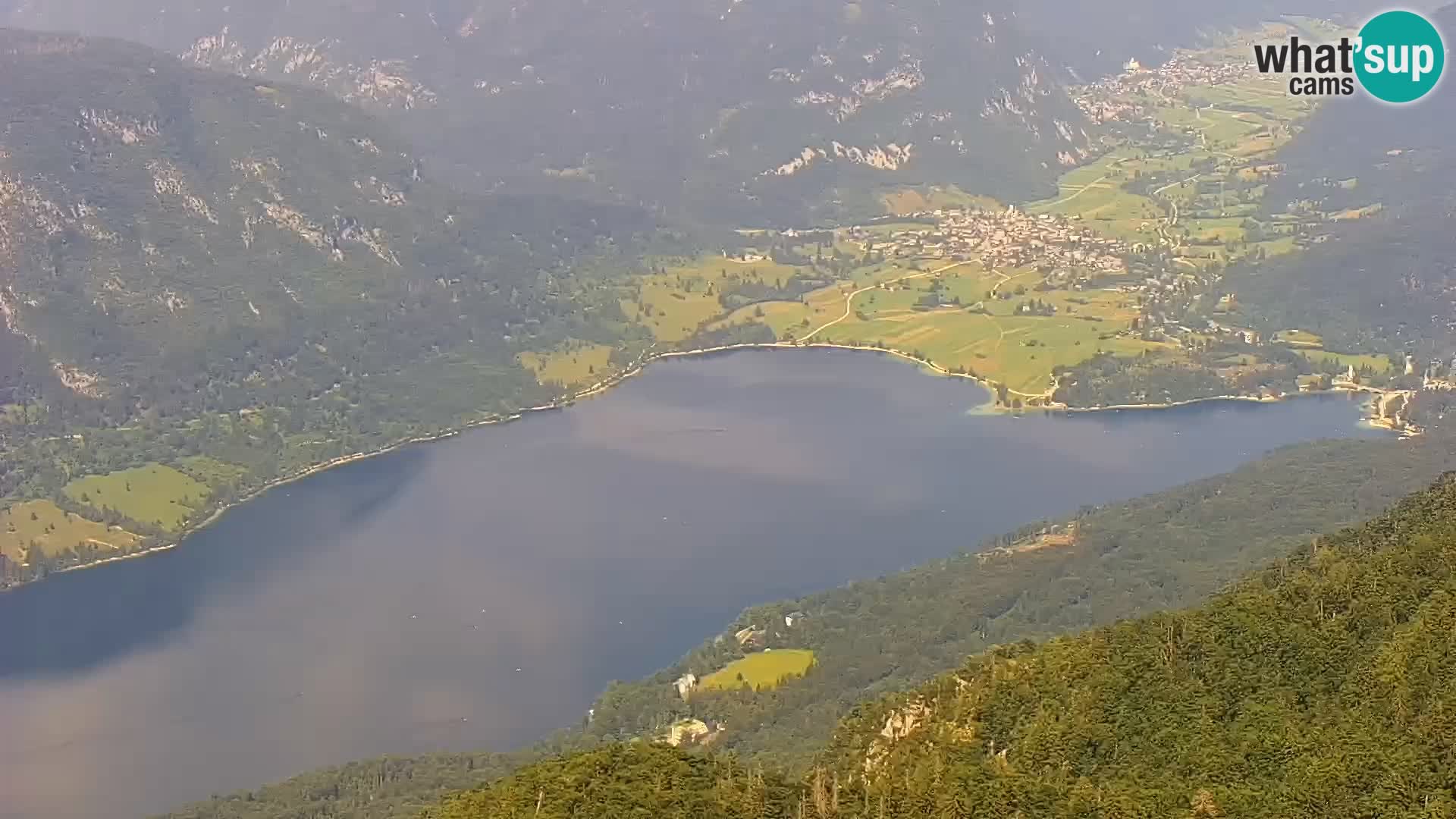 Bohinj lake webcam and Triglav – view from Vogel ski resort