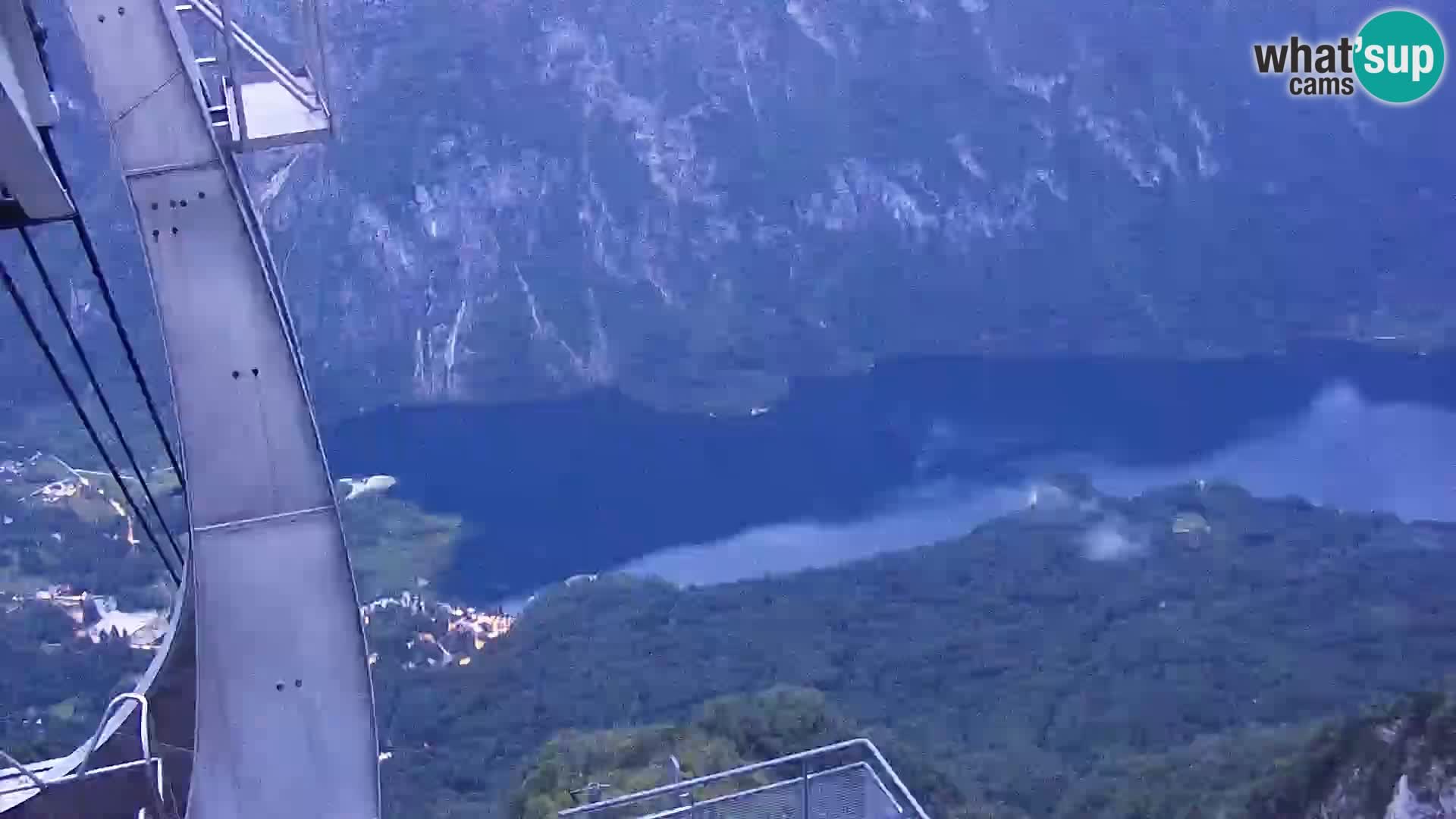 Webcam lac de Bohinj et Triglav – vue depuis la station de ski de Vogel