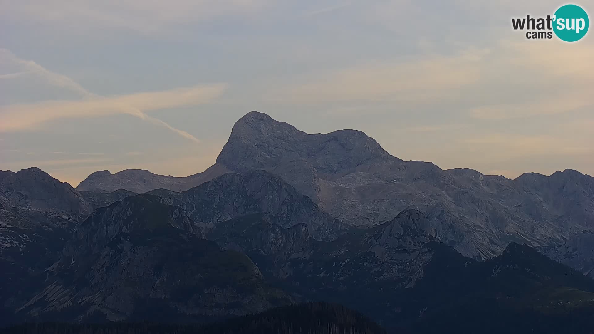 Cámara web del lago Bohinj y Triglav – vista desde la estación de esquí de Vogel