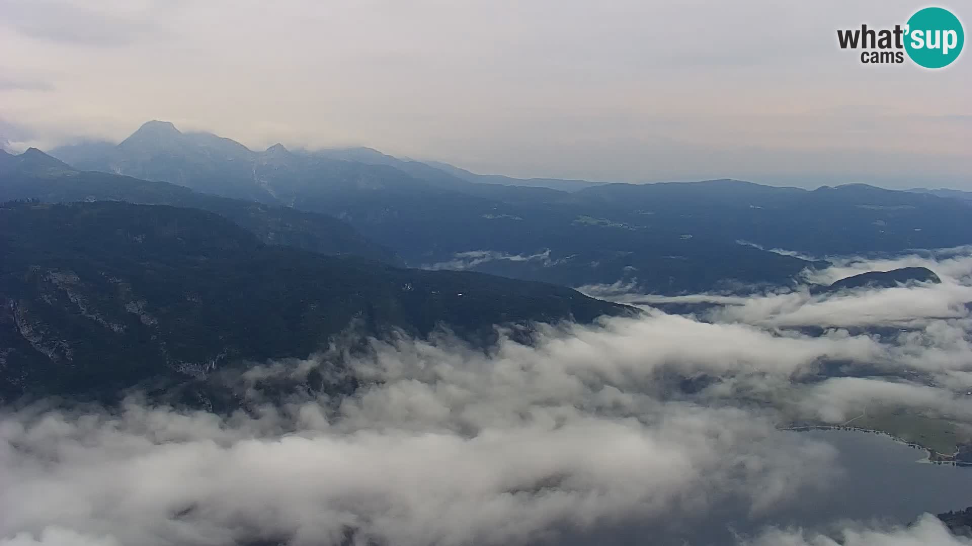 Webcam lago di Bohinj e del Triglav – vista dalla stazione sciistica di Vogel