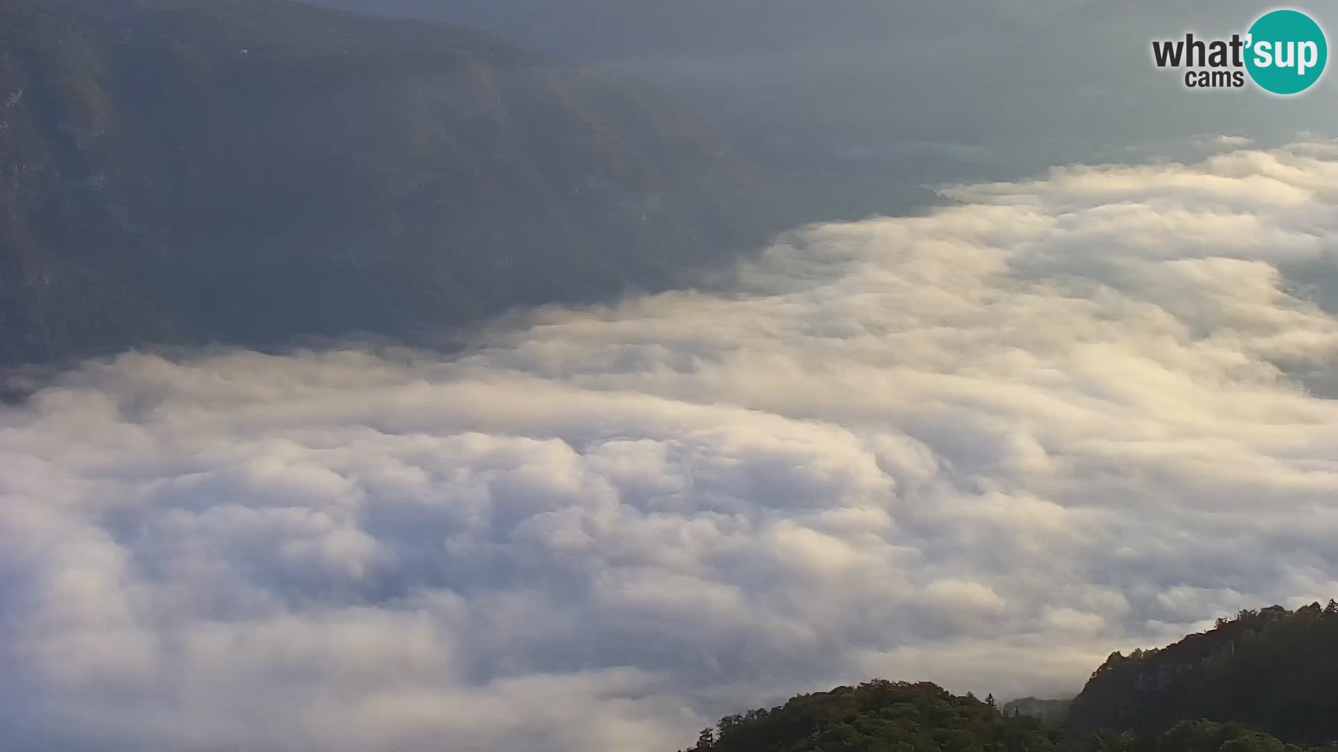 Bohinj lake webcam and Triglav – view from Vogel ski resort