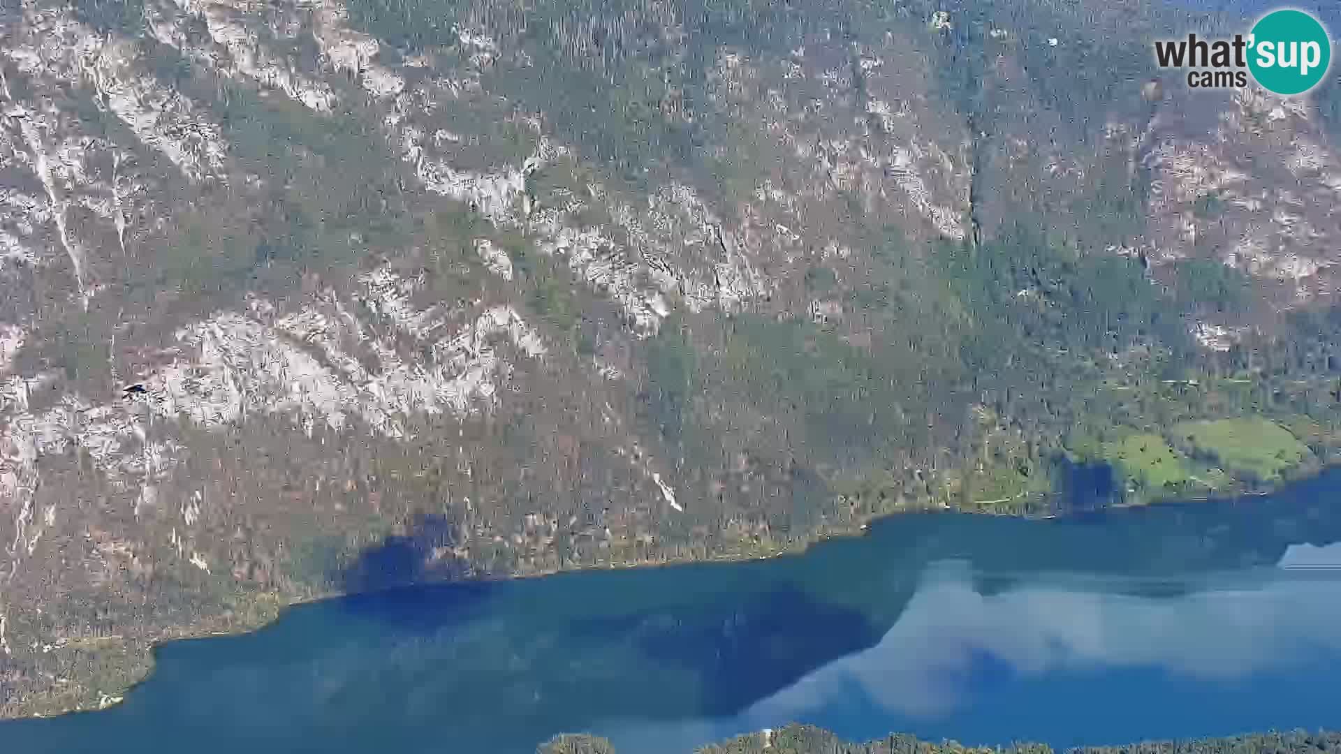 Web kamera Bohinjsko jezero i Triglav – pogled sa skijališta Vogel