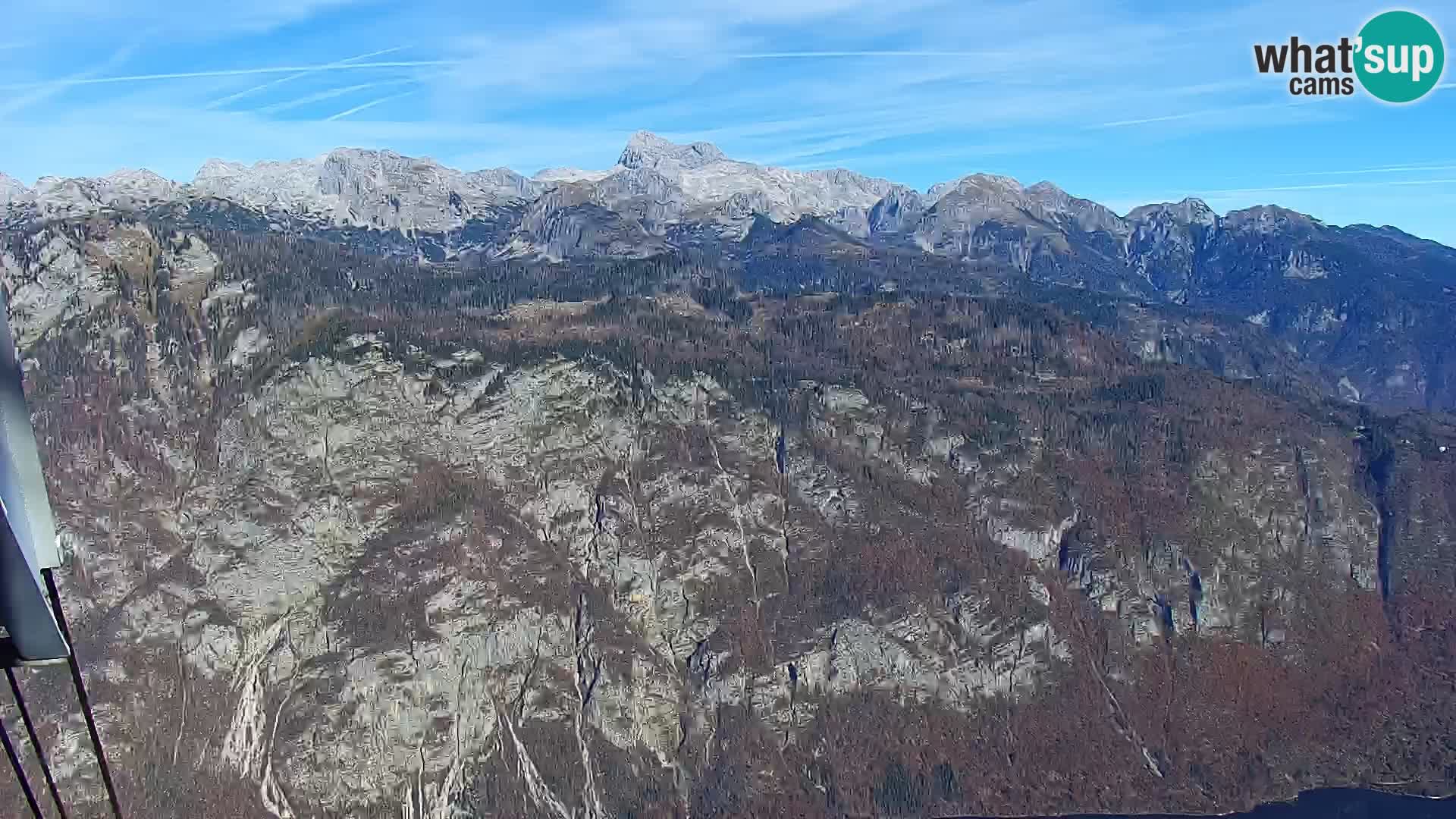 Webcam Bohinj See und Triglav – Blick vom Skigebiet Vogel