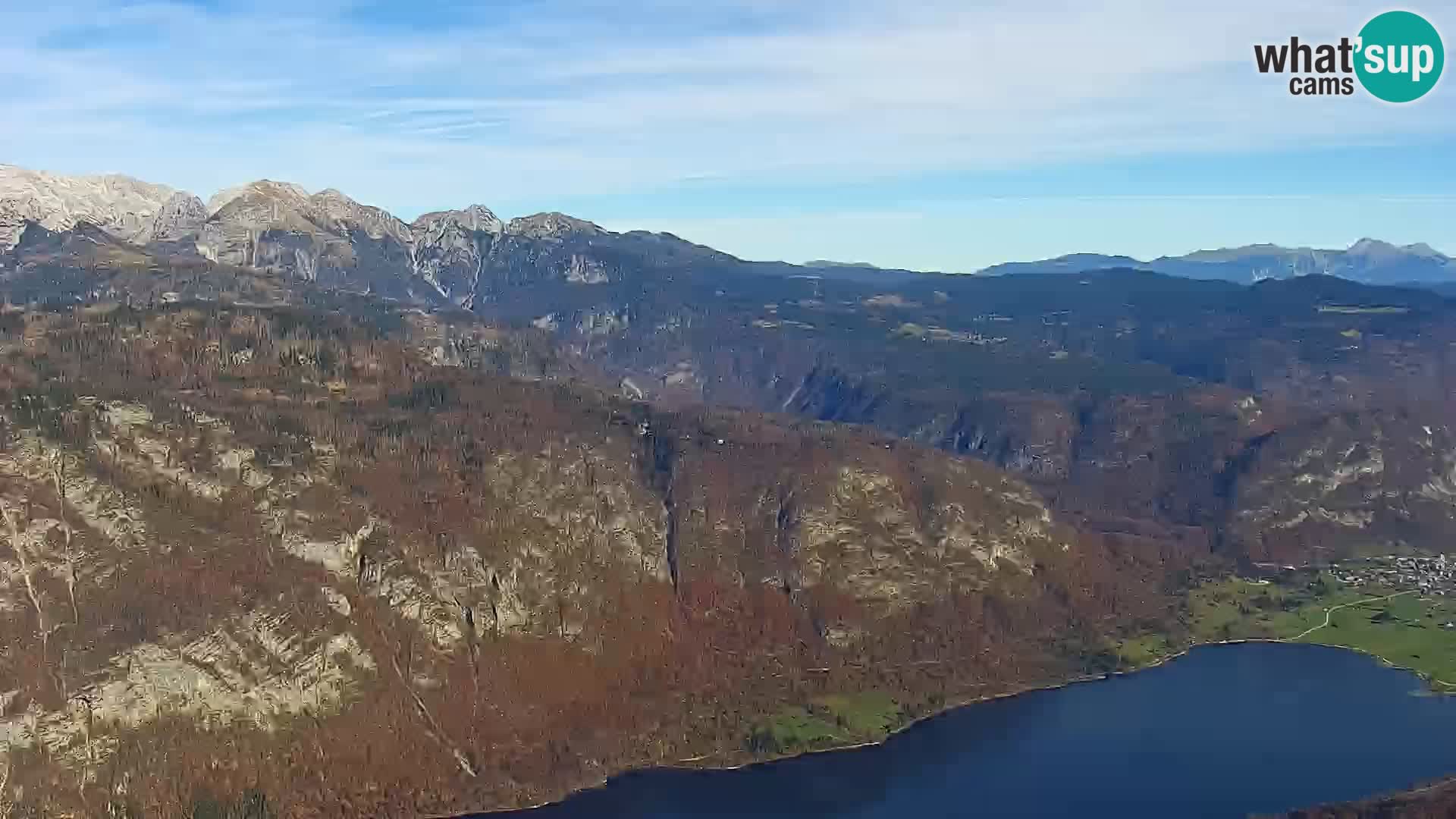 Webcam lago di Bohinj e del Triglav – vista dalla stazione sciistica di Vogel