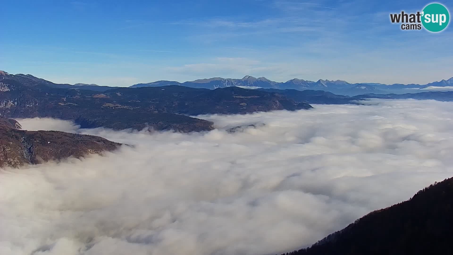 Bohinj lake webcam and Triglav – view from Vogel ski resort