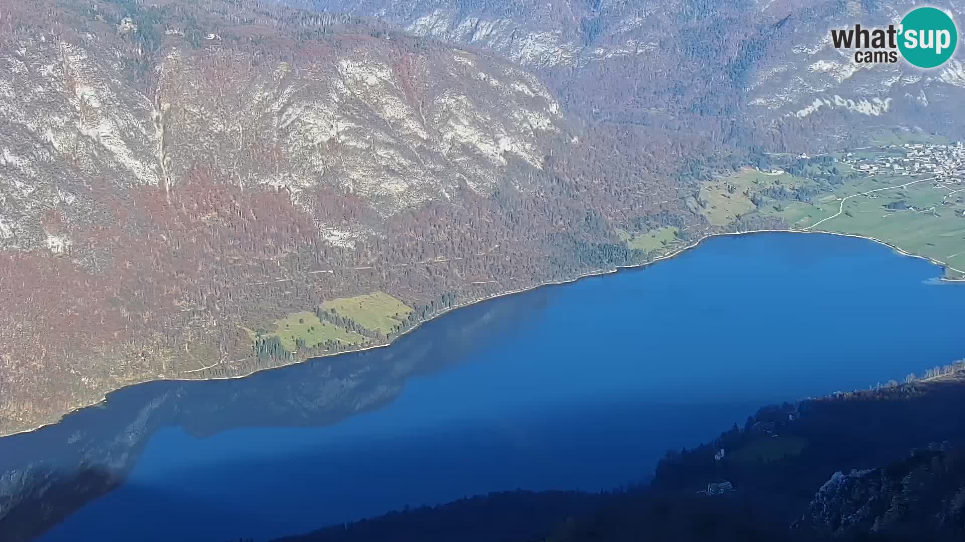 Bohinj lake webcam and Triglav – view from Vogel ski resort