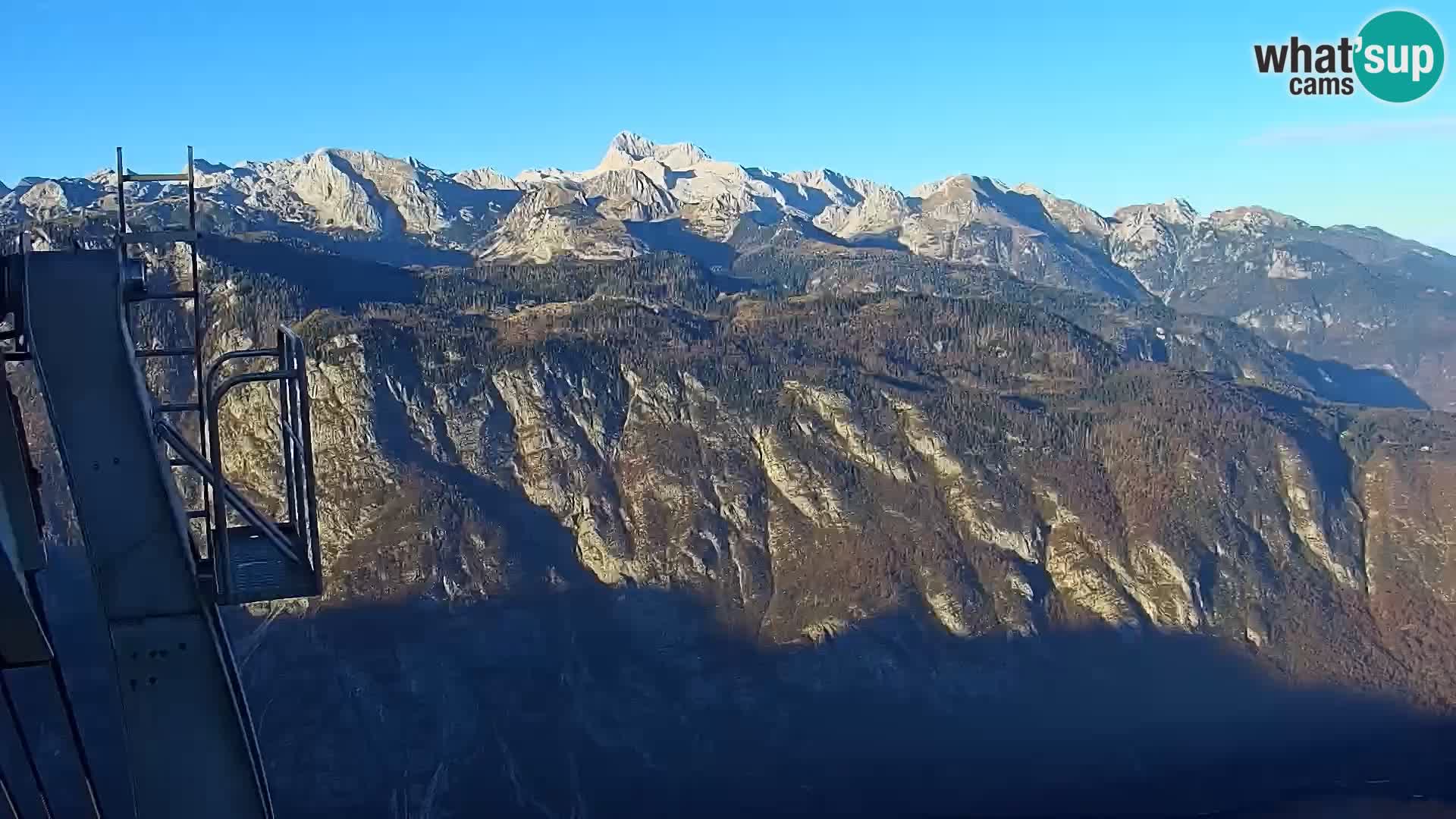 Webcam lago di Bohinj e del Triglav – vista dalla stazione sciistica di Vogel