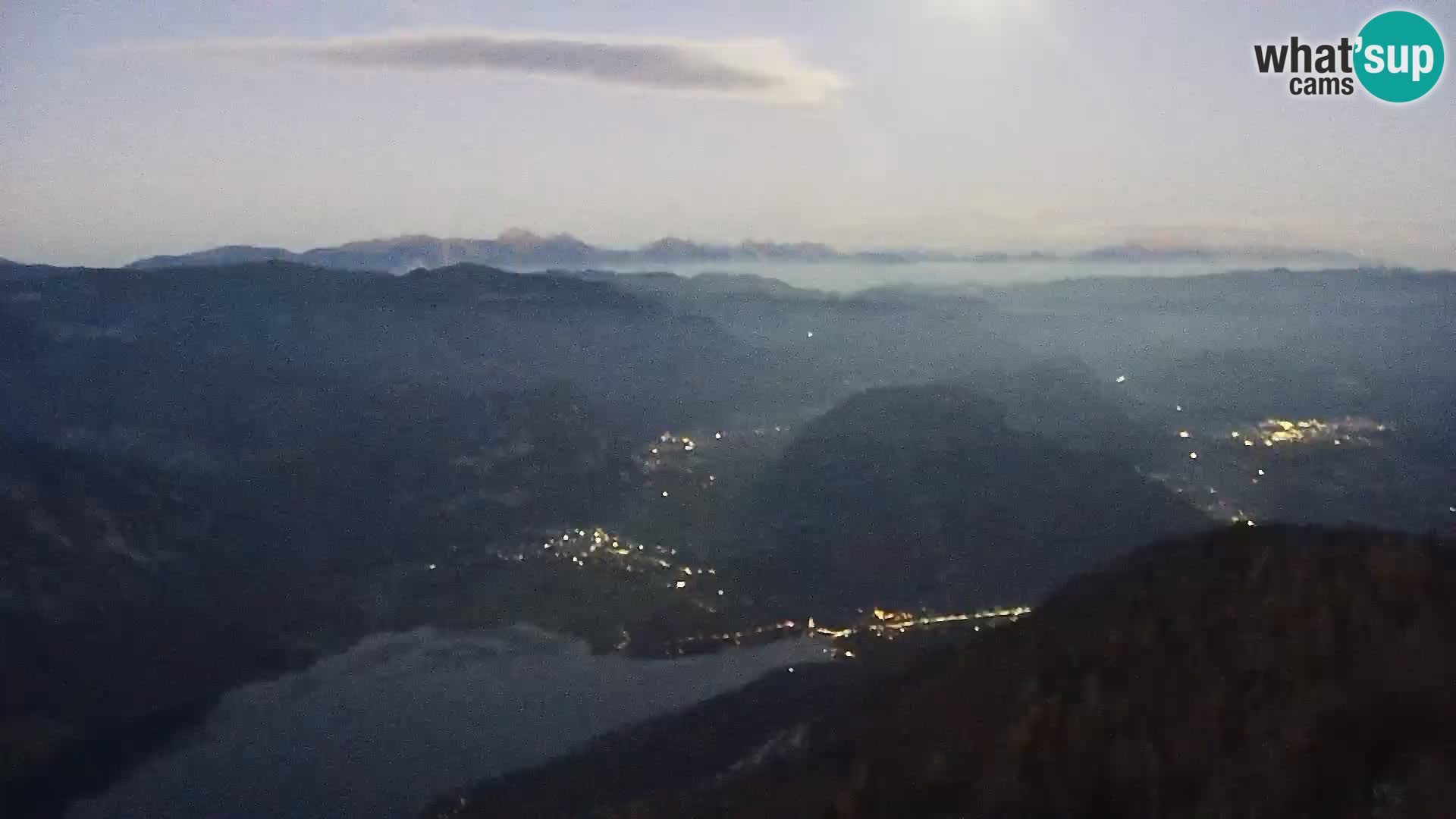 Webcam lago di Bohinj e del Triglav – vista dalla stazione sciistica di Vogel