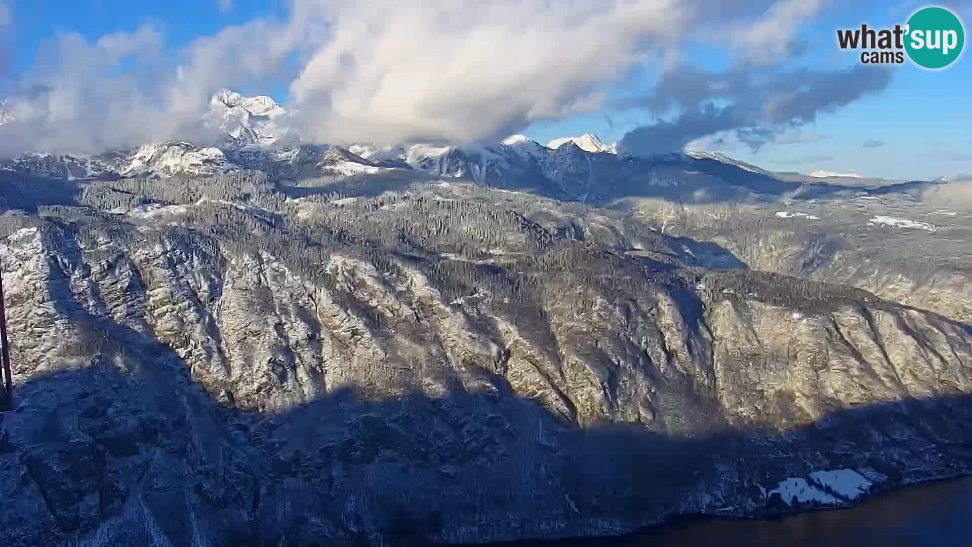 Cámara web del lago Bohinj y Triglav – vista desde la estación de esquí de Vogel