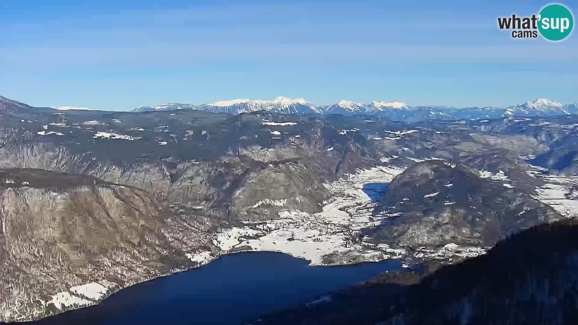 Webcam lago di Bohinj e del Triglav – vista dalla stazione sciistica di Vogel