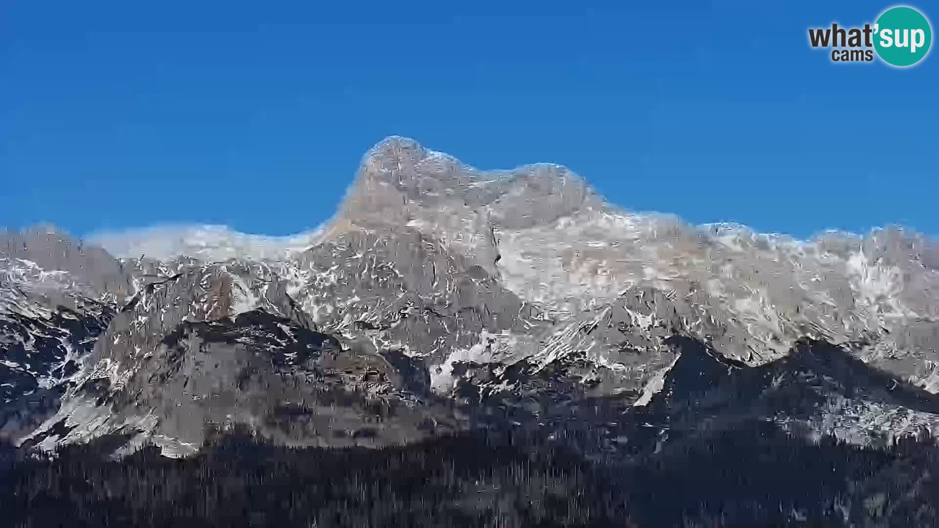 Webcam lago di Bohinj e del Triglav – vista dalla stazione sciistica di Vogel