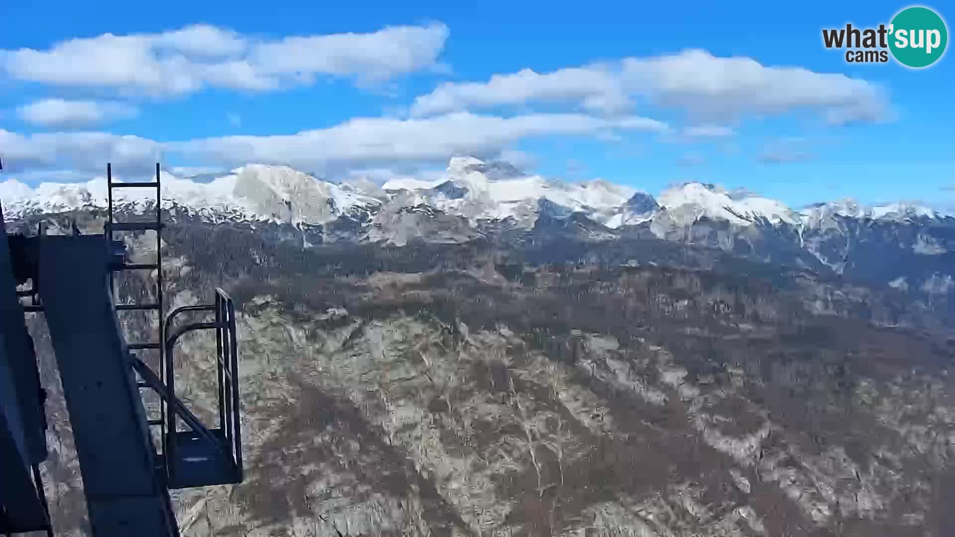 Webcam Bohinj See und Triglav – Blick vom Skigebiet Vogel