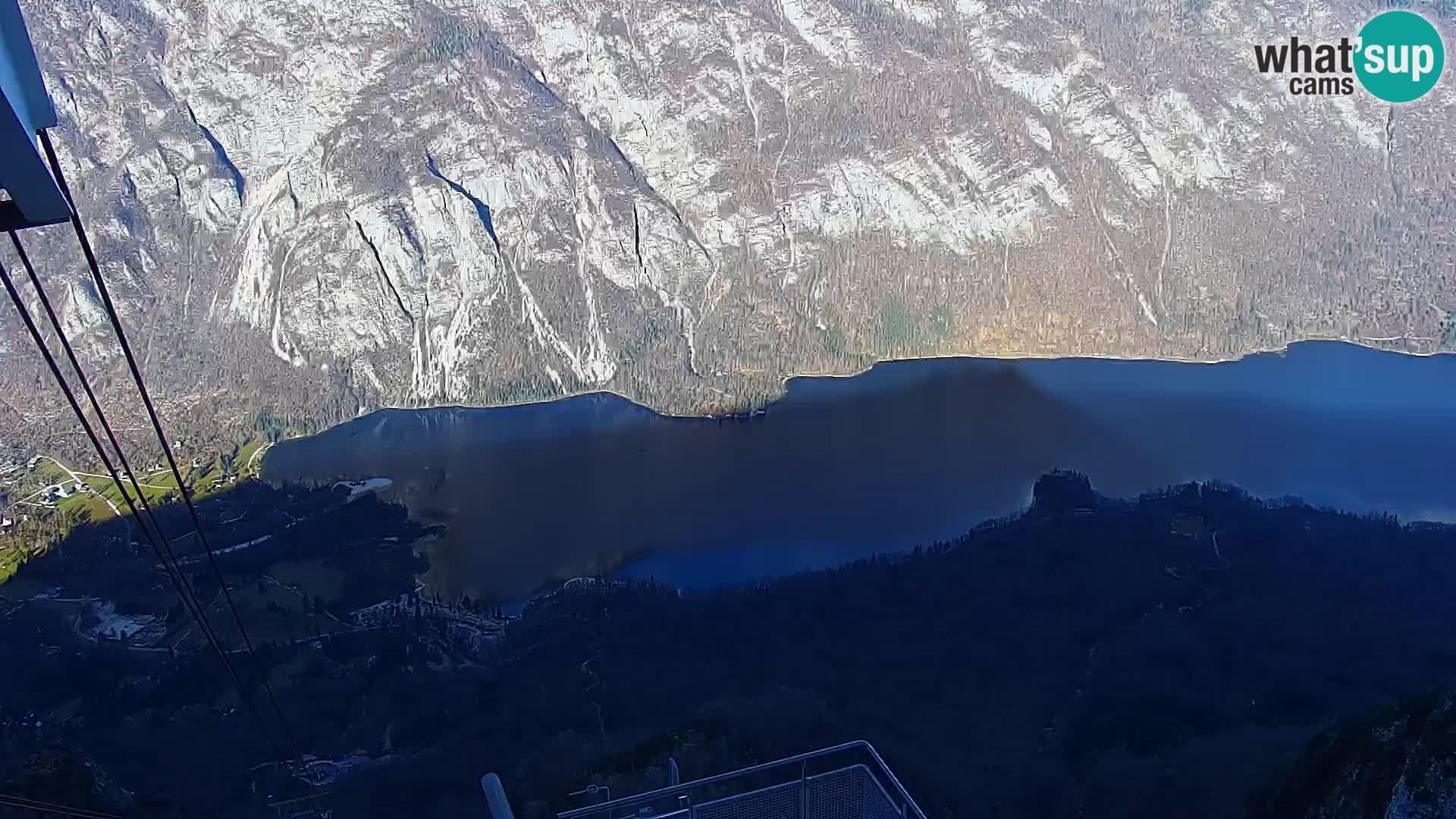 Webcam Bohinj See und Triglav – Blick vom Skigebiet Vogel