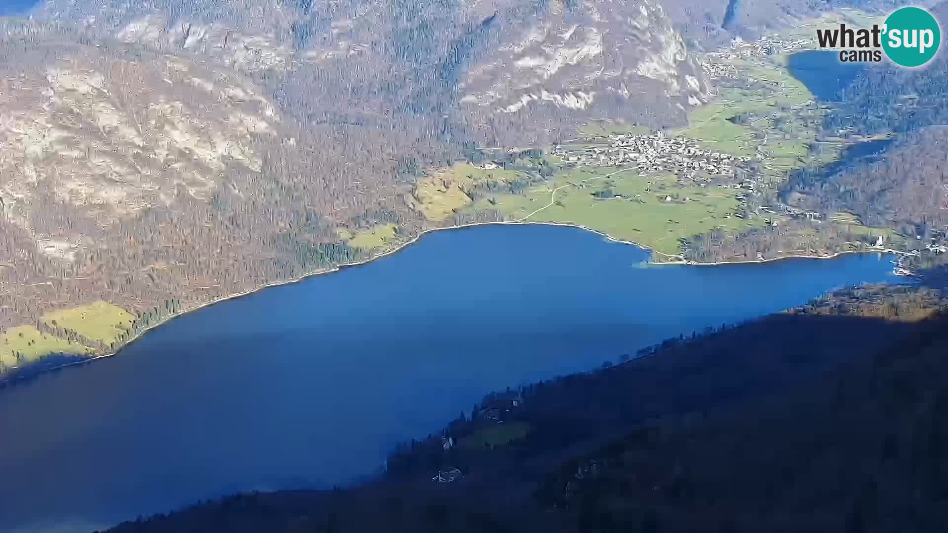 Web kamera Bohinjsko jezero i Triglav – pogled sa skijališta Vogel