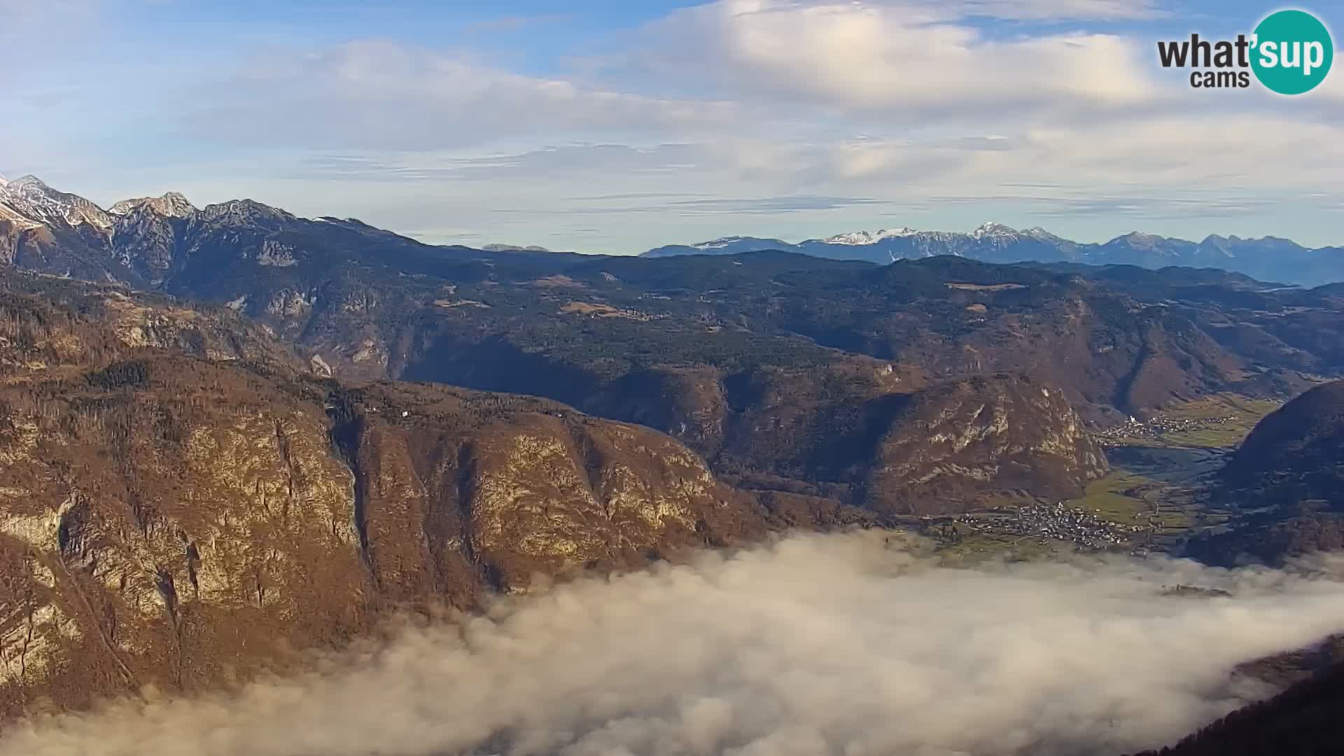 Webcam lago di Bohinj e del Triglav – vista dalla stazione sciistica di Vogel