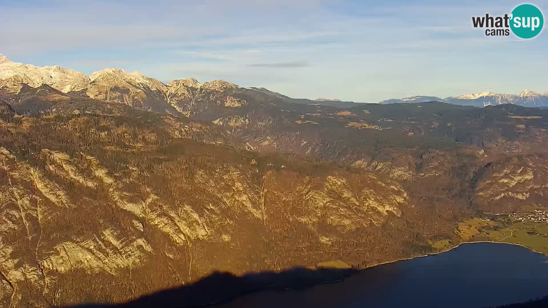 Webcam lago di Bohinj e del Triglav – vista dalla stazione sciistica di Vogel