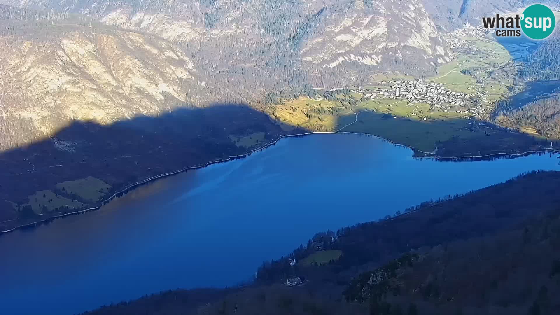 Cámara web del lago Bohinj y Triglav – vista desde la estación de esquí de Vogel