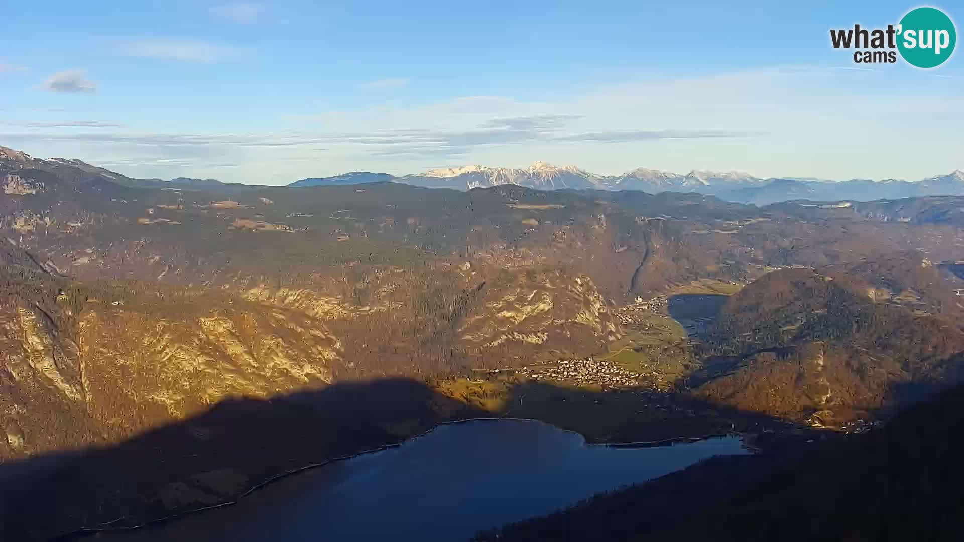 Webcam lago di Bohinj e del Triglav – vista dalla stazione sciistica di Vogel