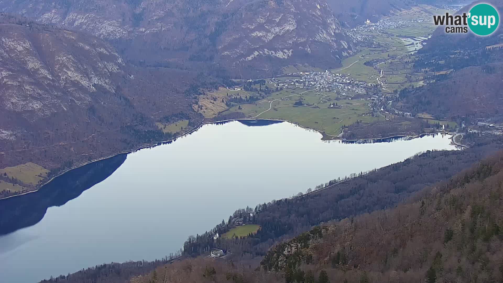 Cámara web del lago Bohinj y Triglav – vista desde la estación de esquí de Vogel