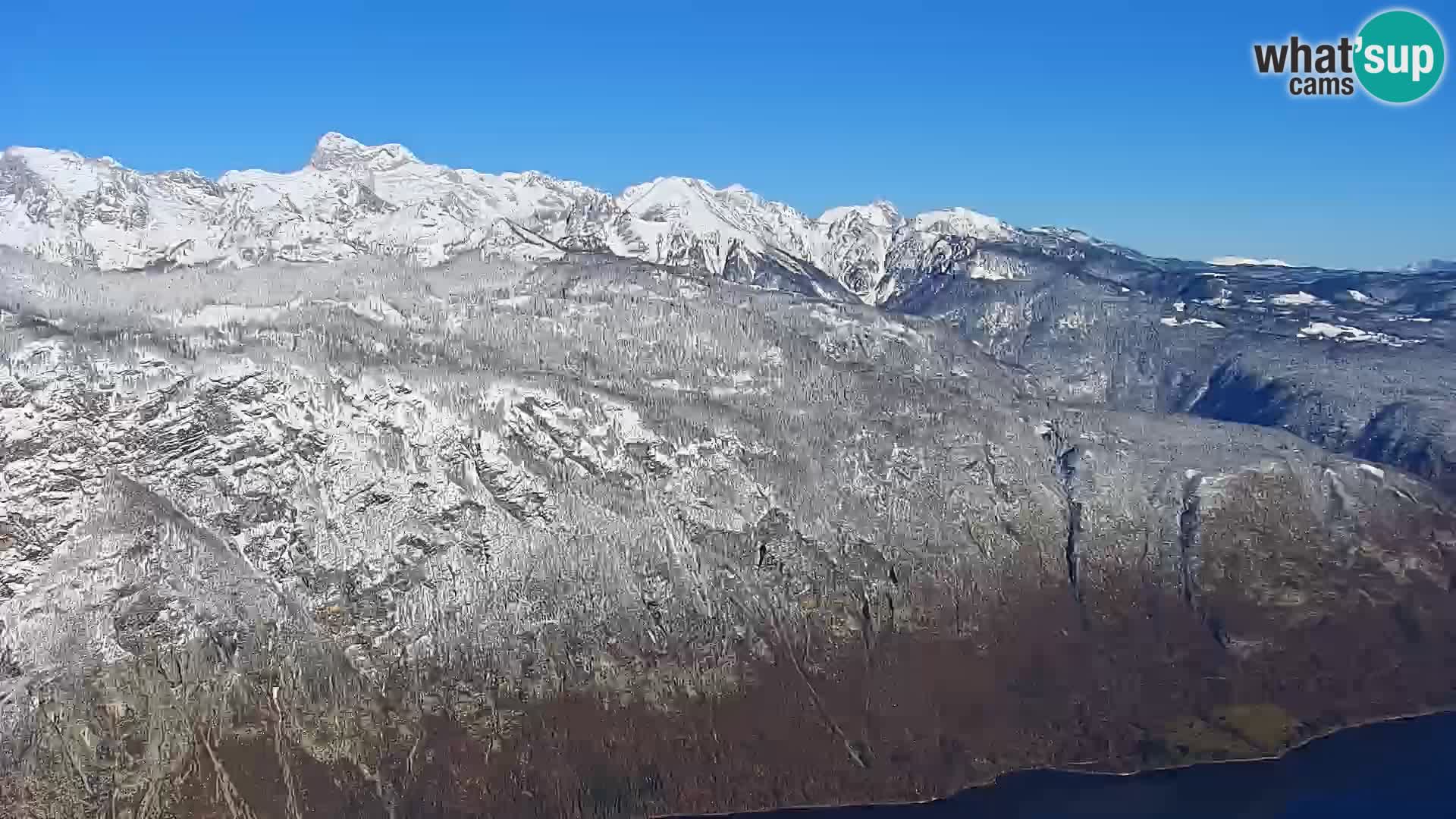 Bohinj lake webcam and Triglav – view from Vogel ski resort