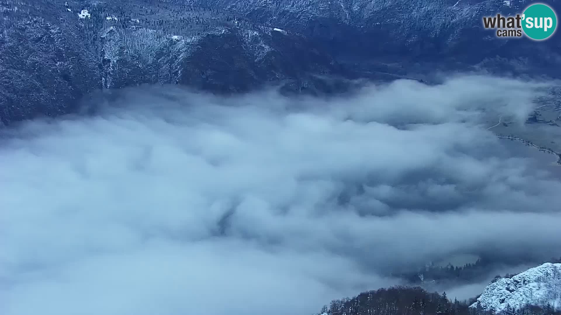 Webcam lago di Bohinj e del Triglav – vista dalla stazione sciistica di Vogel