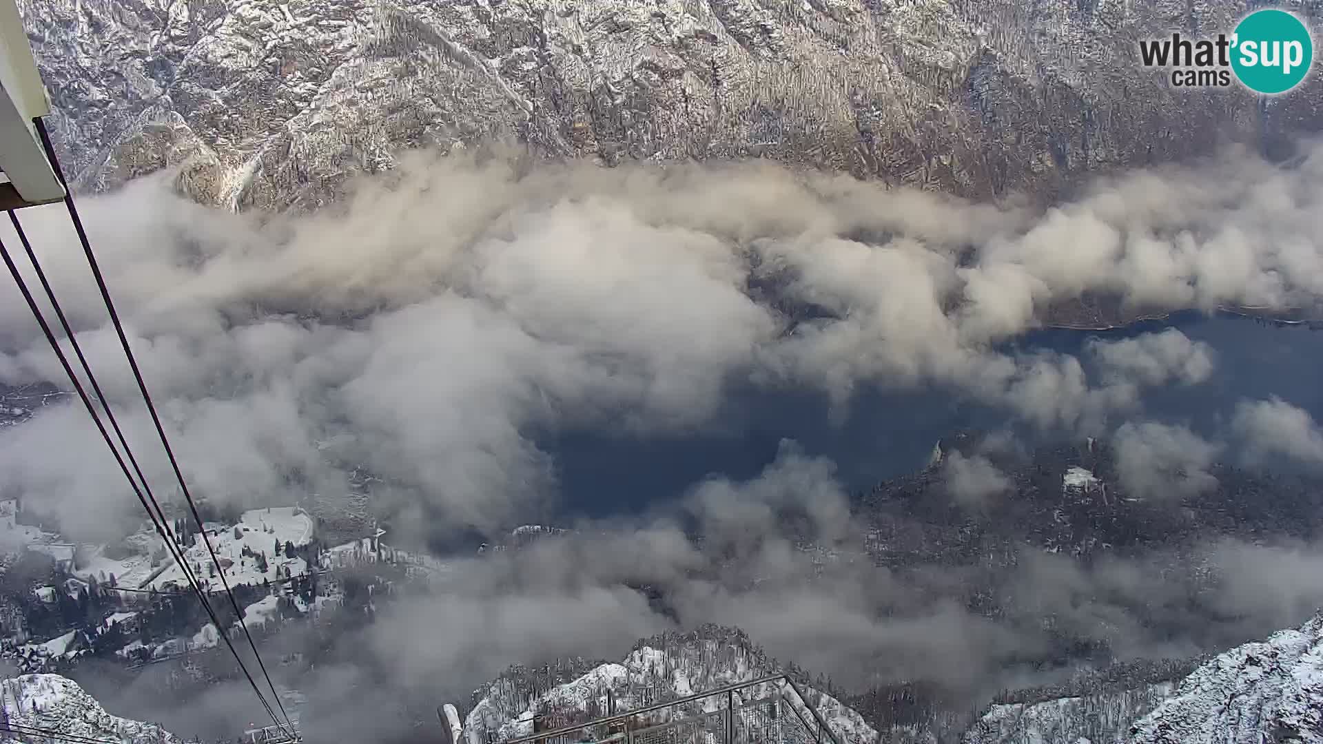 Bohinj lake webcam and Triglav – view from Vogel ski resort