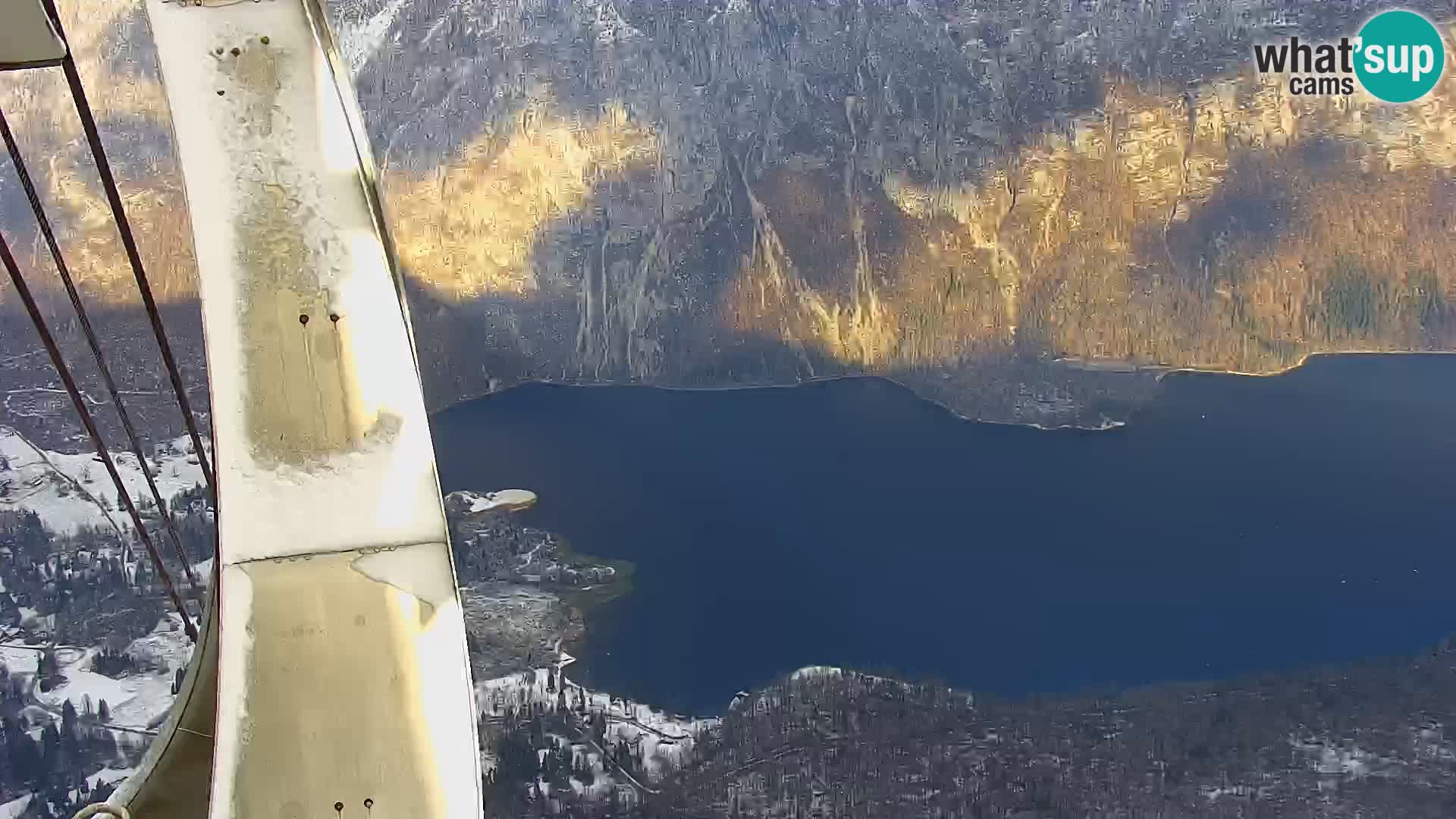 Bohinj lake webcam and Triglav – view from Vogel ski resort