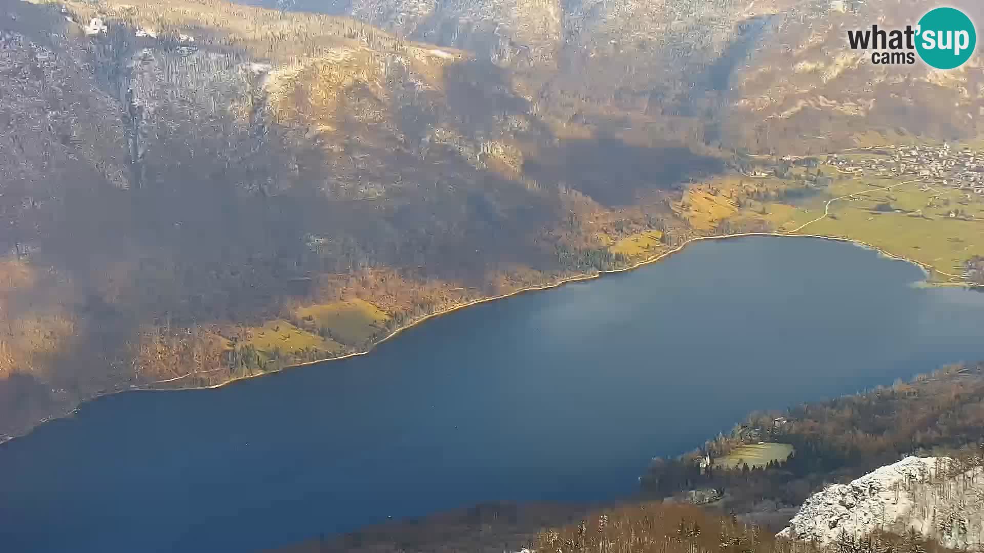 Webcam lago di Bohinj e del Triglav – vista dalla stazione sciistica di Vogel