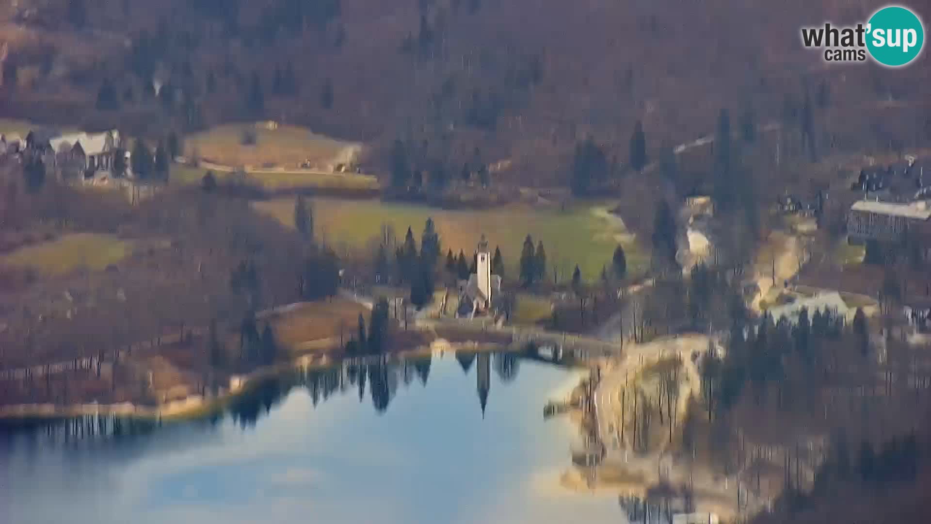 Cámara web del lago Bohinj y Triglav – vista desde la estación de esquí de Vogel