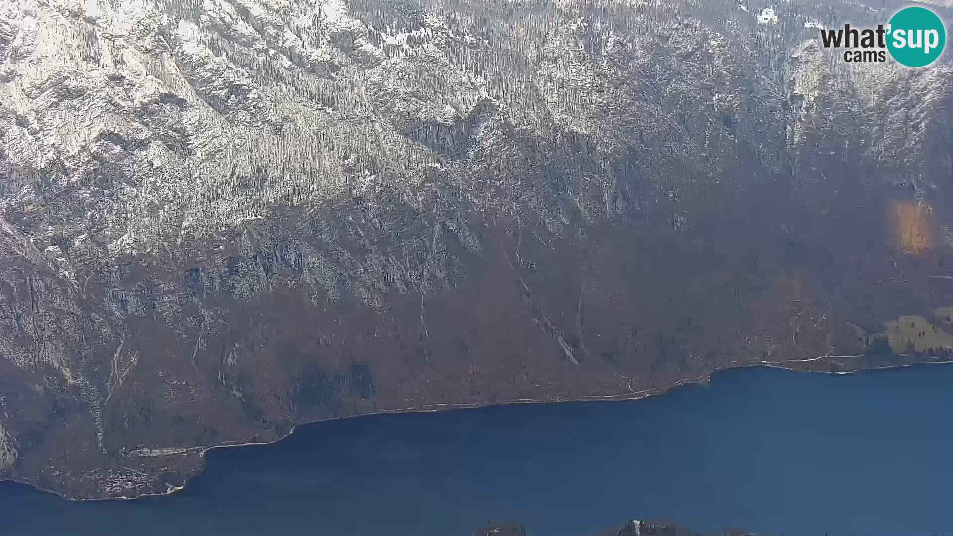 Cámara web del lago Bohinj y Triglav – vista desde la estación de esquí de Vogel