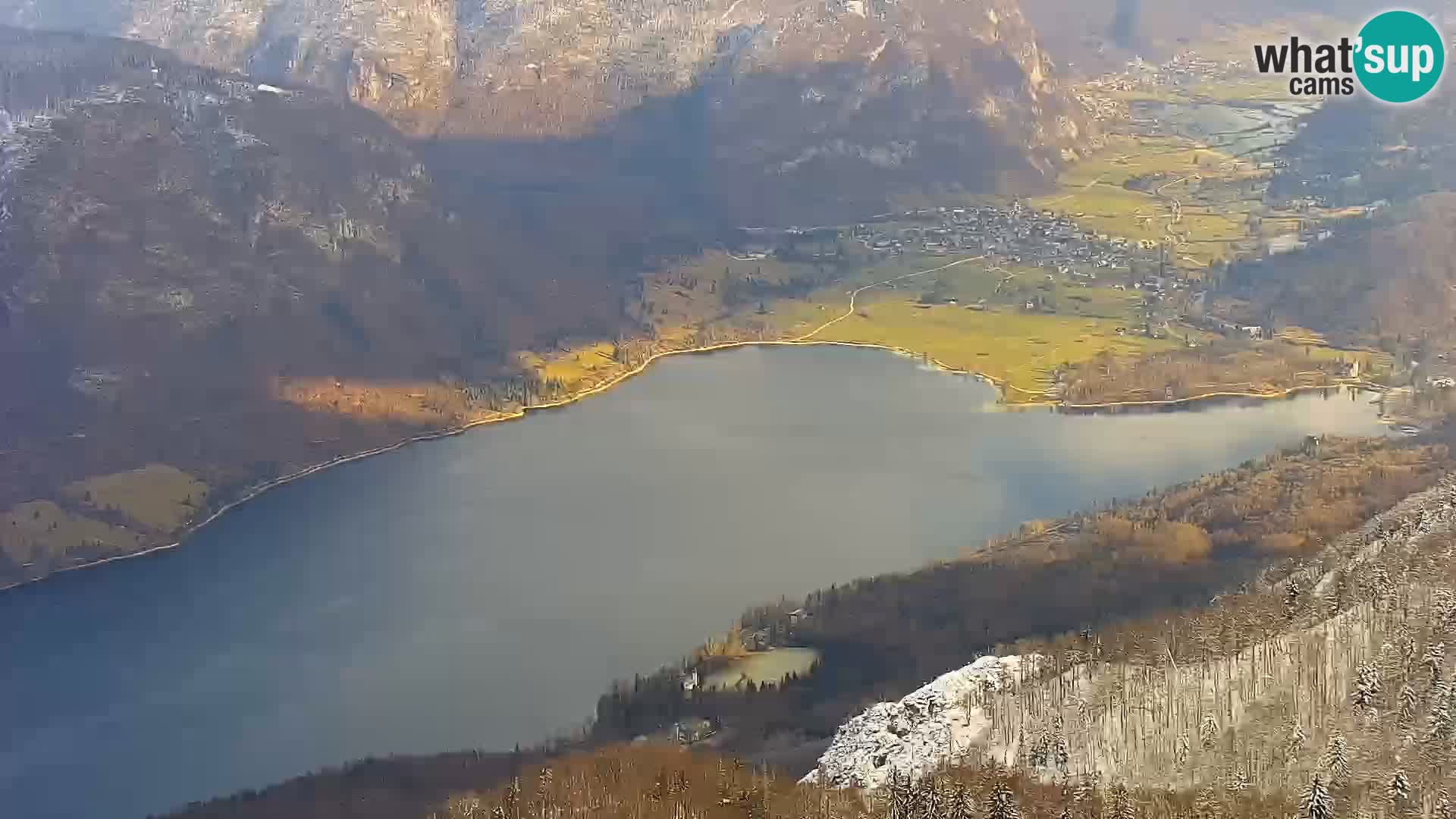 Cámara web del lago Bohinj y Triglav – vista desde la estación de esquí de Vogel