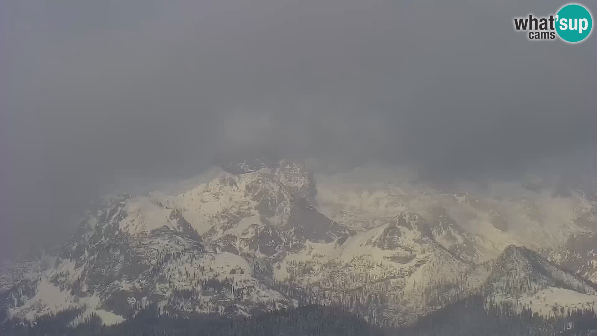 Cámara web del lago Bohinj y Triglav – vista desde la estación de esquí de Vogel